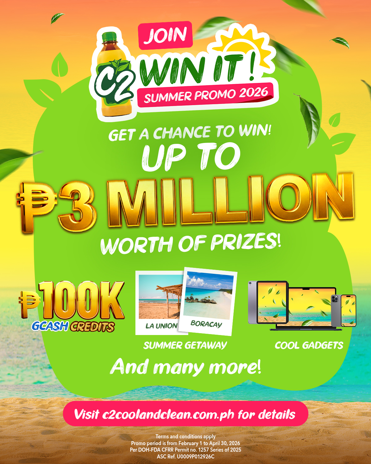 C2 Cool and Clean Facebook ad: Join the C2 WIN IT!