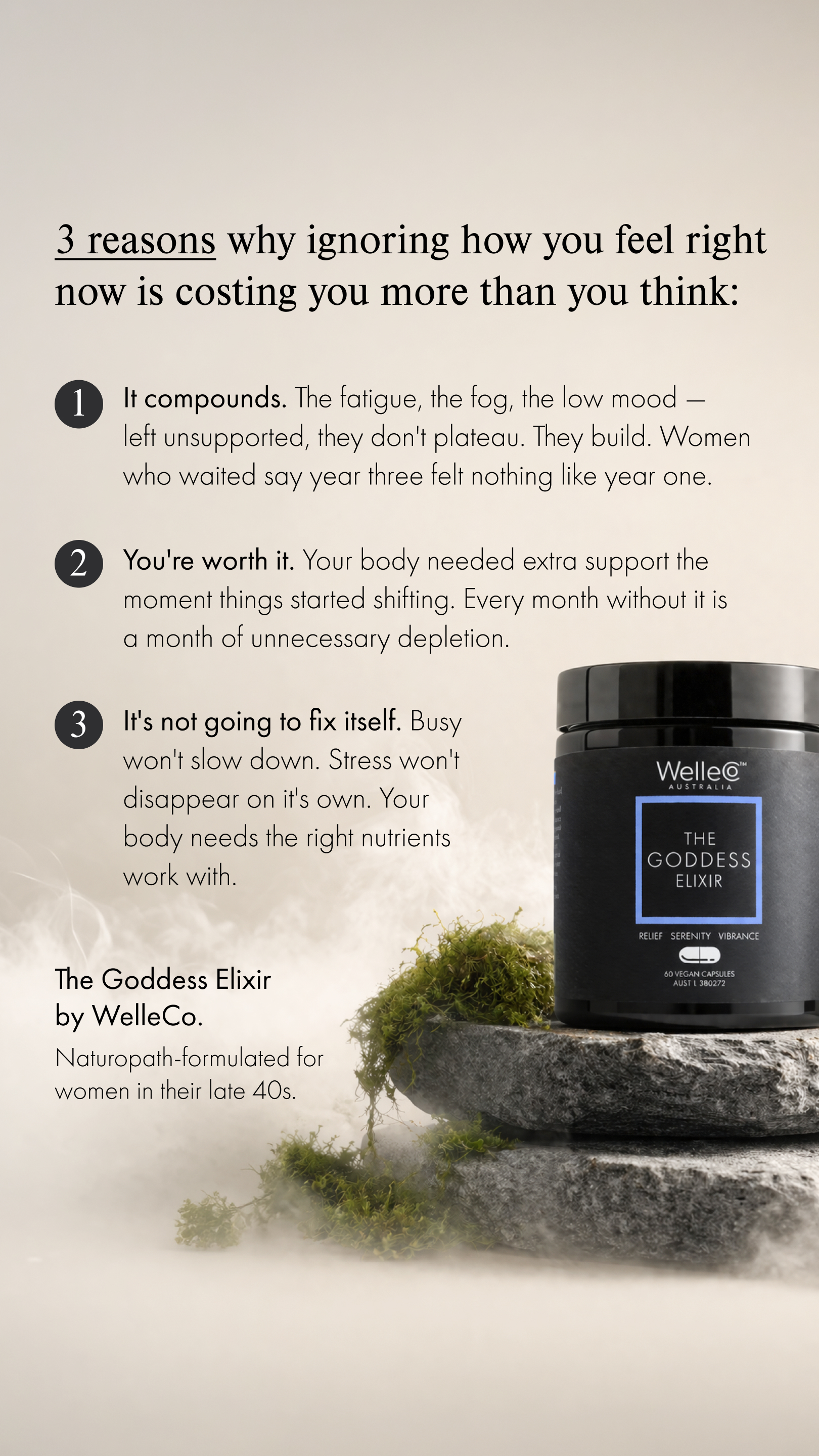 WelleCo Facebook ad