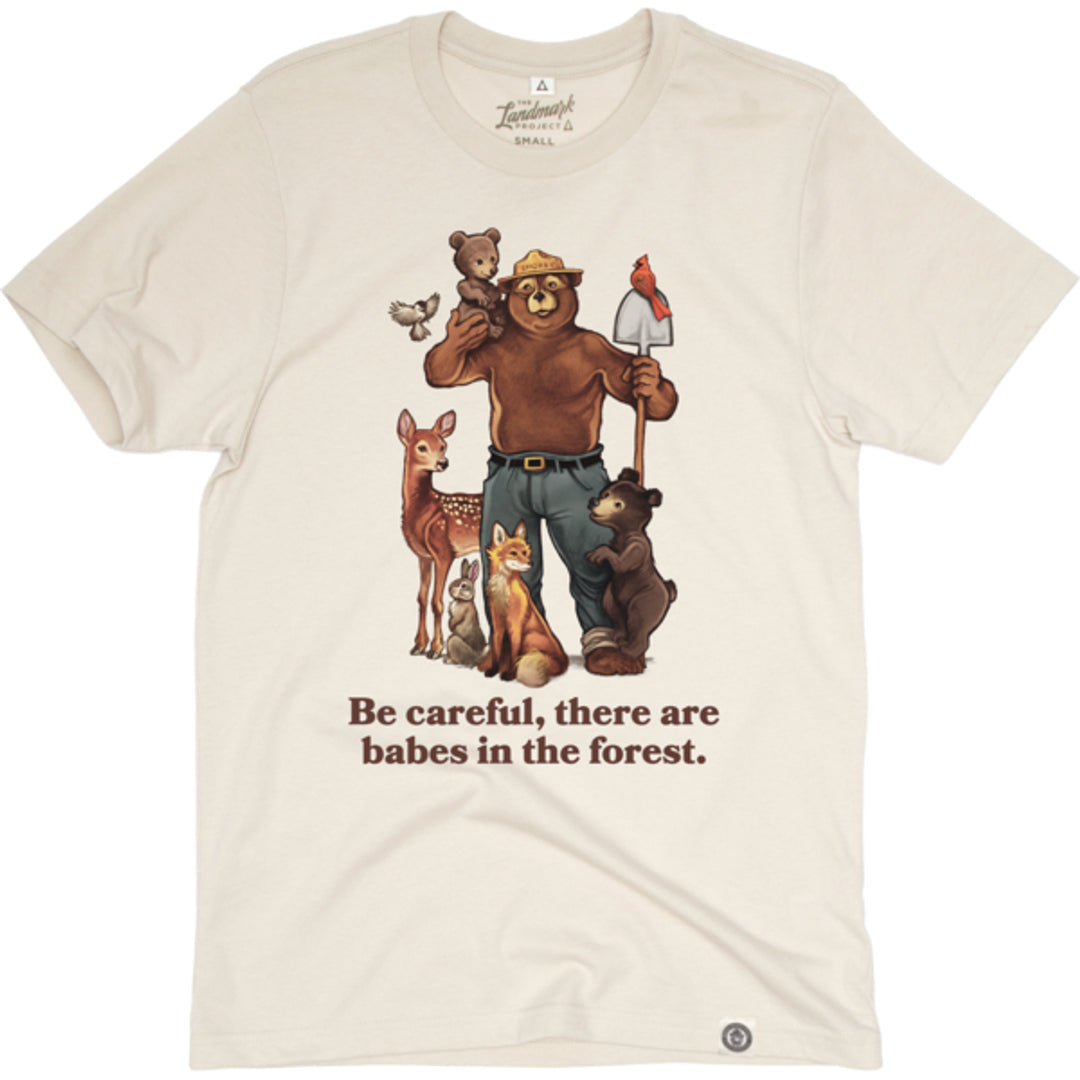 The Landmark Project Facebook ad: Officially licensed Smokey Bear Tees, Boxy Shirts, Hoodies…