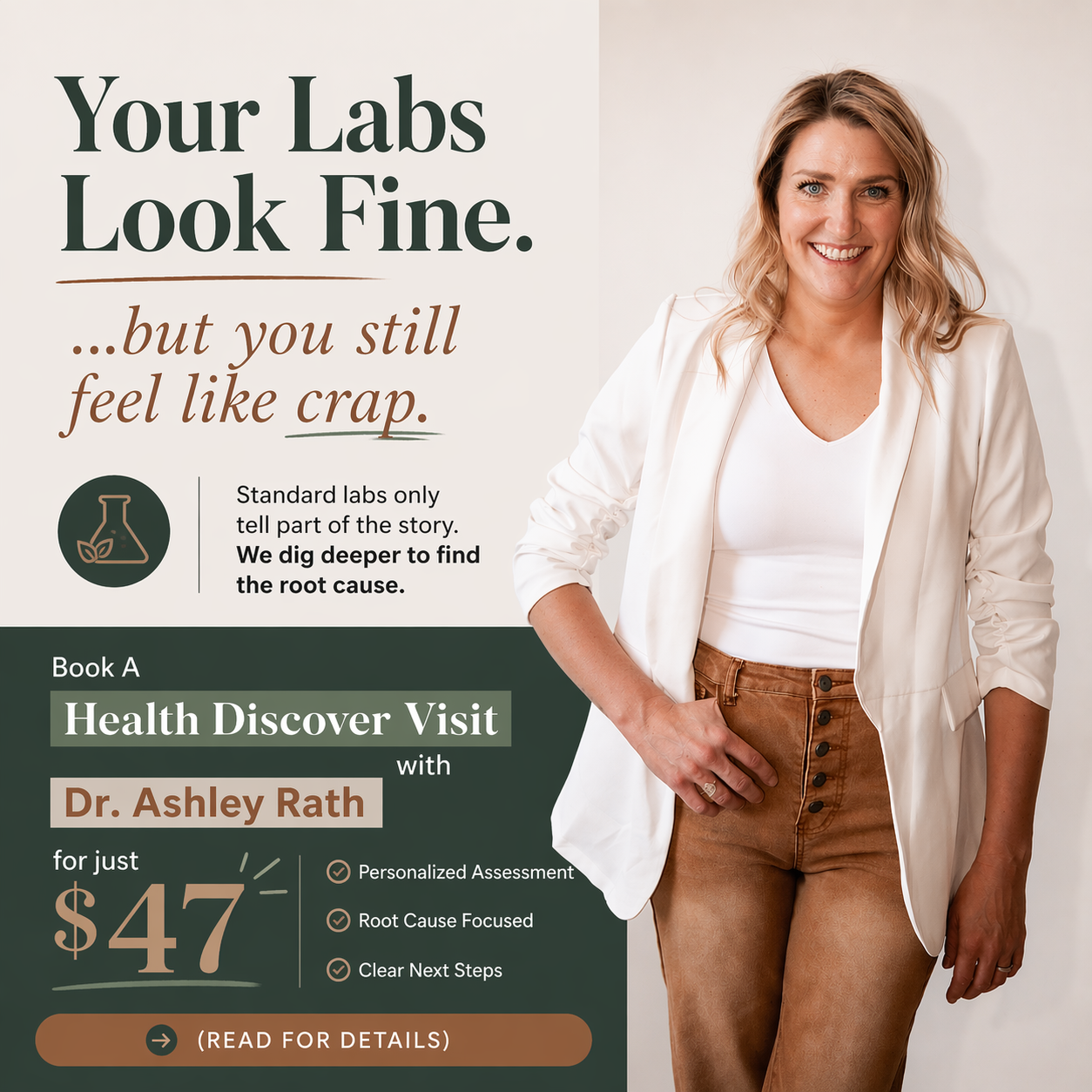 Dr. Ashley Rath Facebook ad