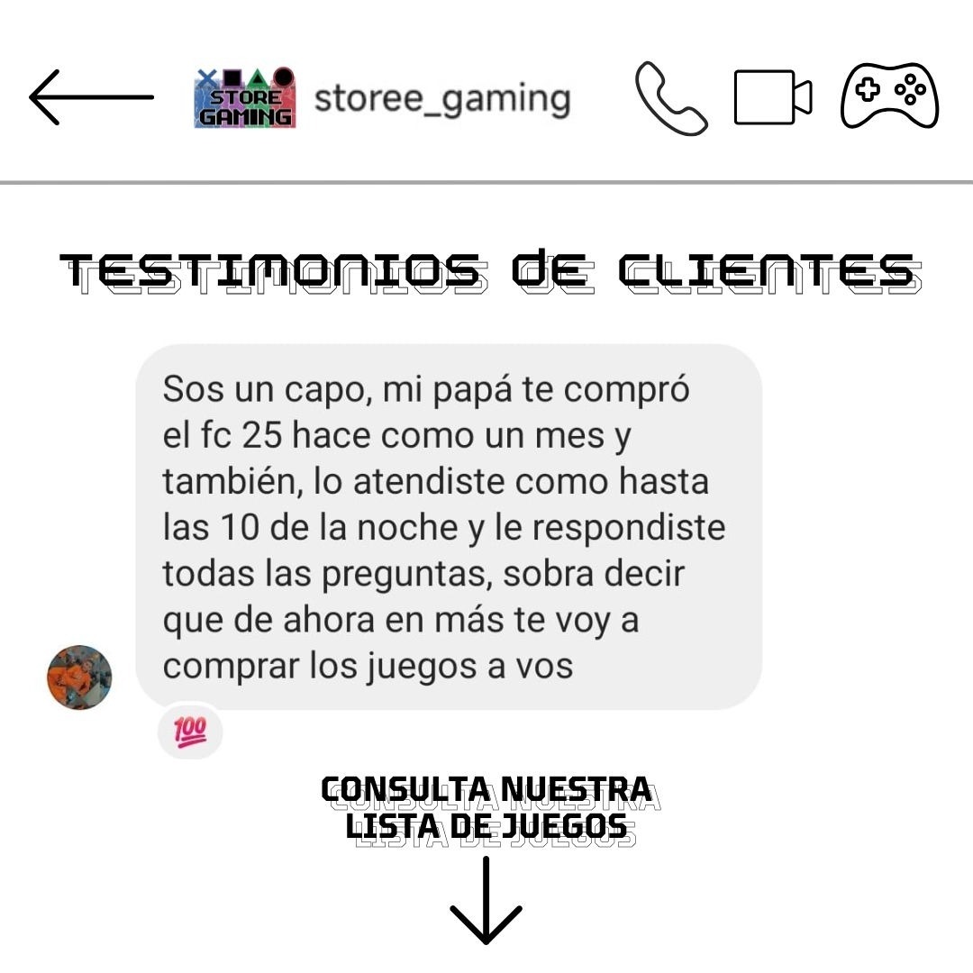 Storee gaming Facebook ad: Chatea con nosotros