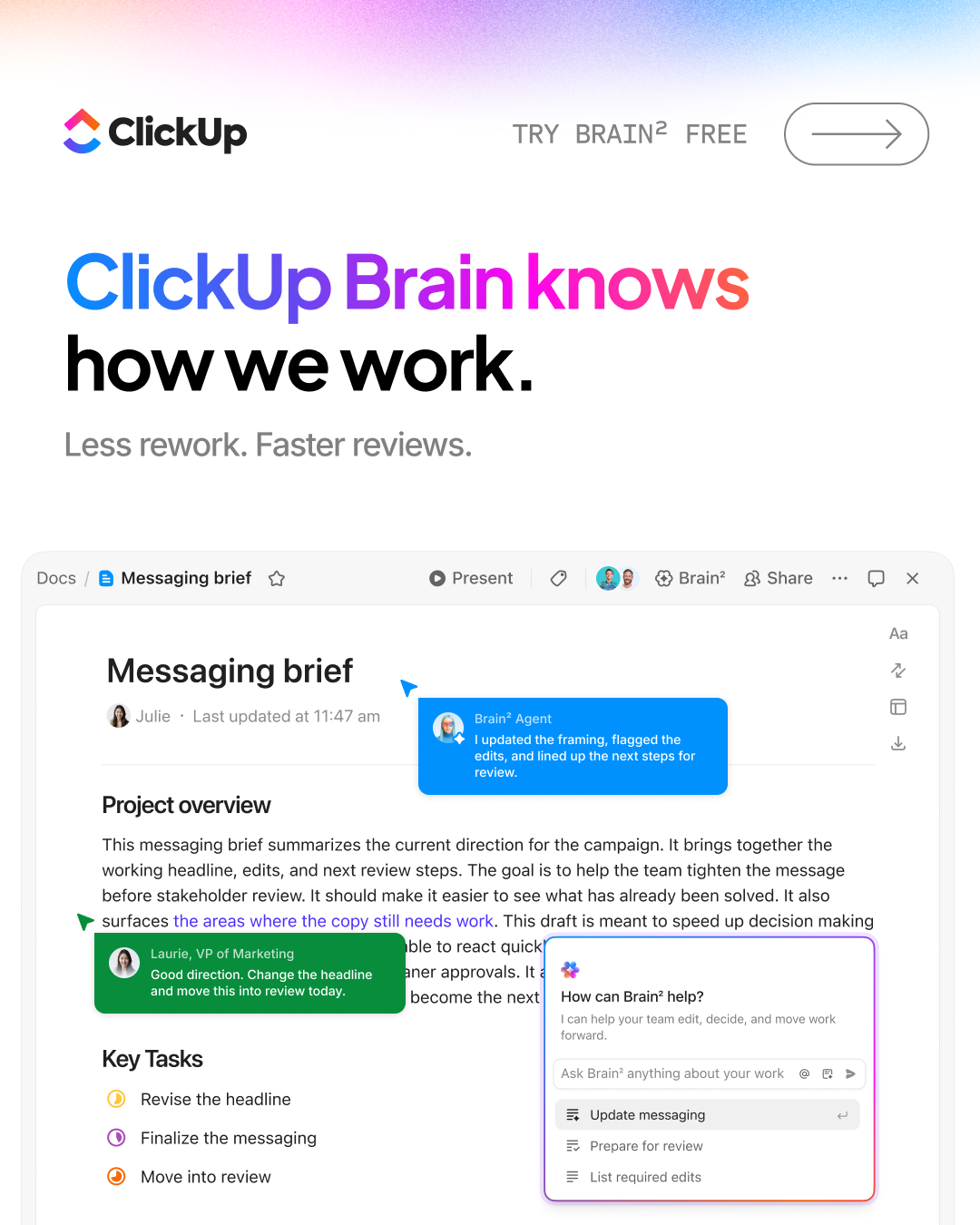 ClickUp Facebook ad