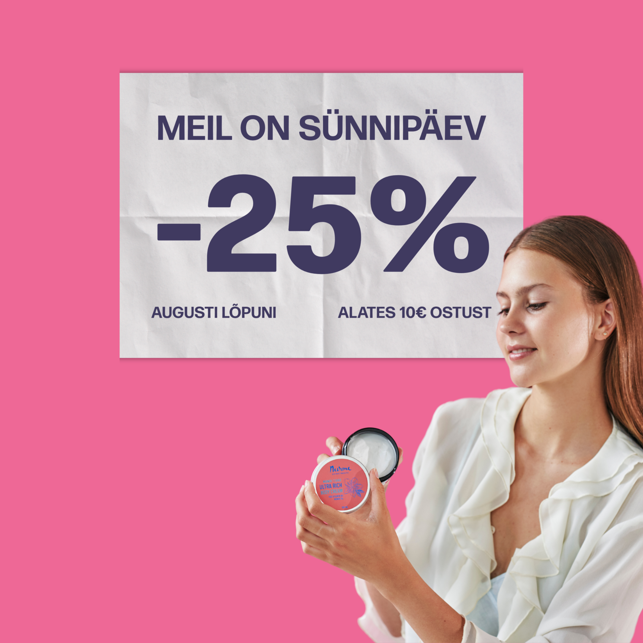 Nurme Natural Skincare Facebook ad