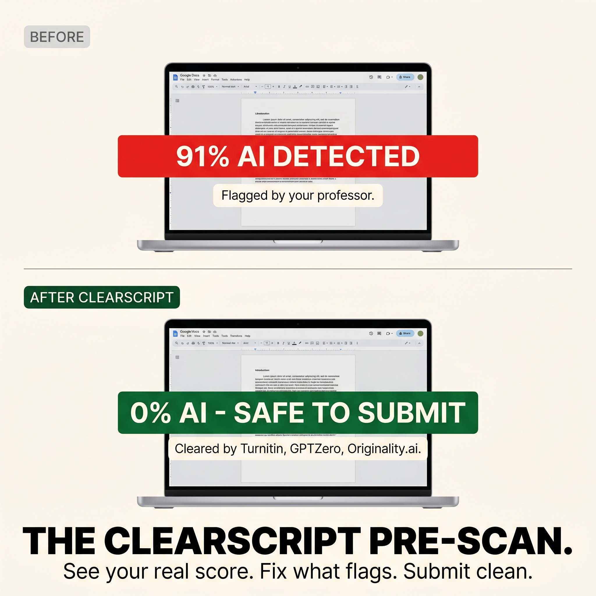 ClearSai Facebook ad: Check your essay before your professor does
