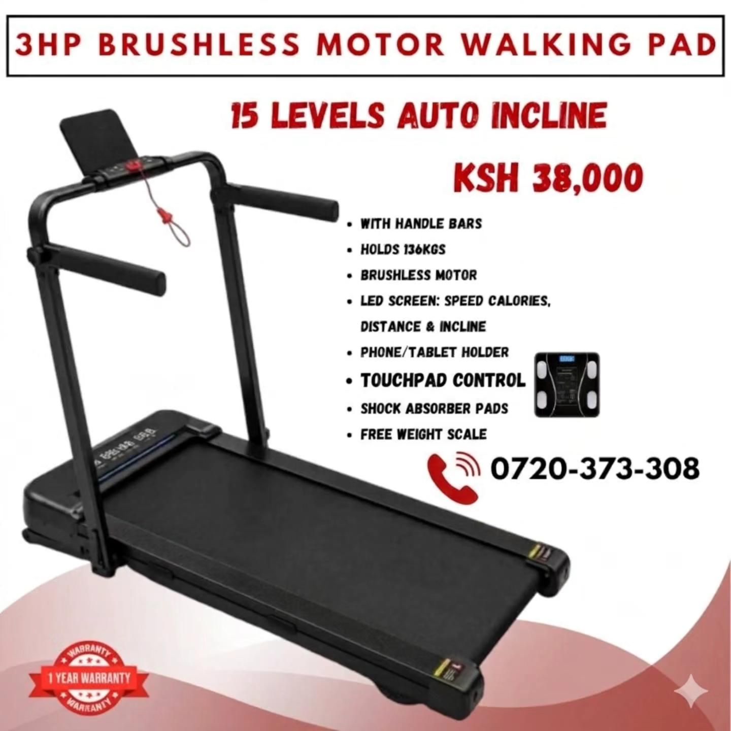 Far Fitness Supplies Facebook ad: 3HP AUTO INCLINE WALKING PAD