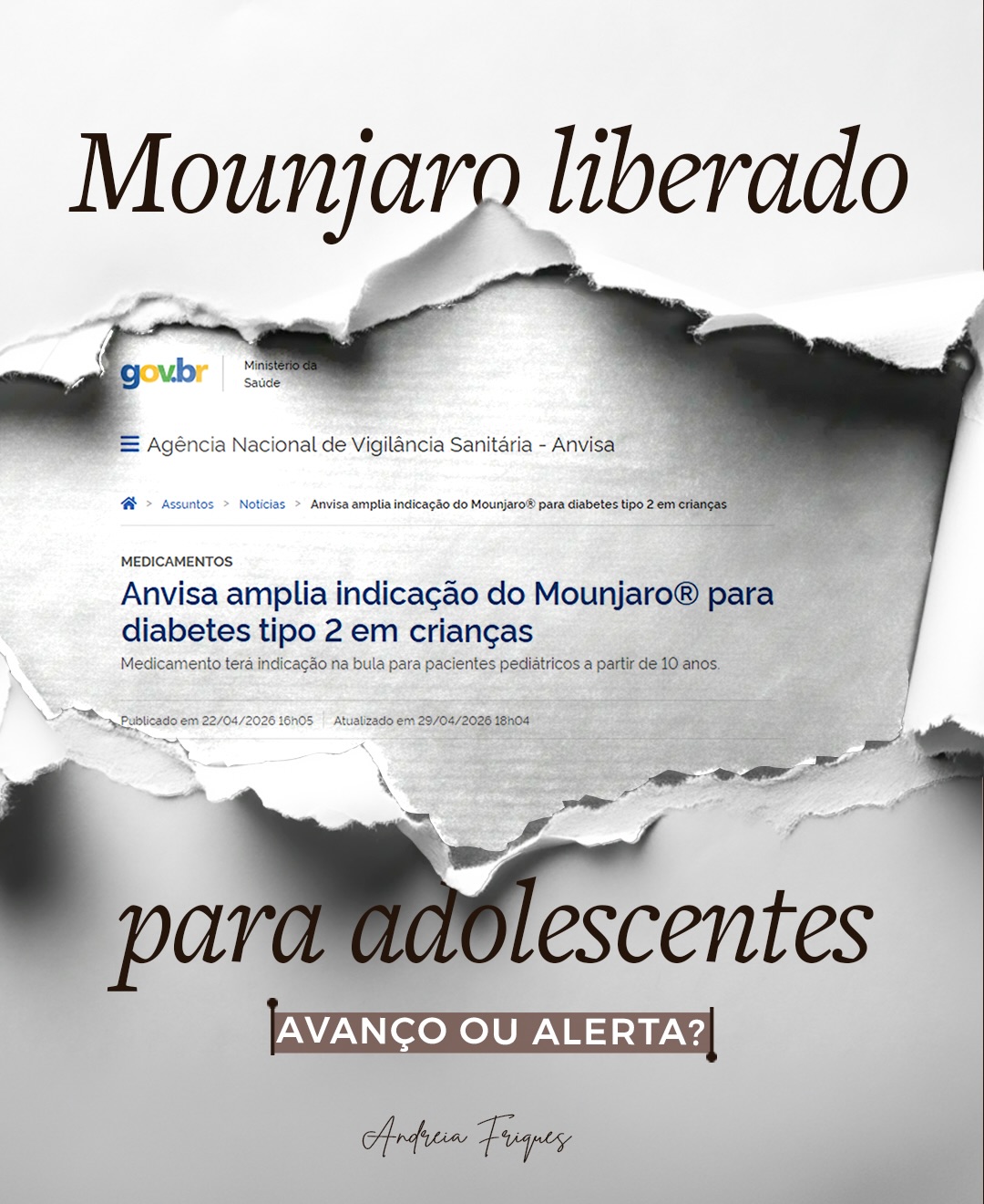Andreia Friques - Nutrição Materno Infantil Facebook ad