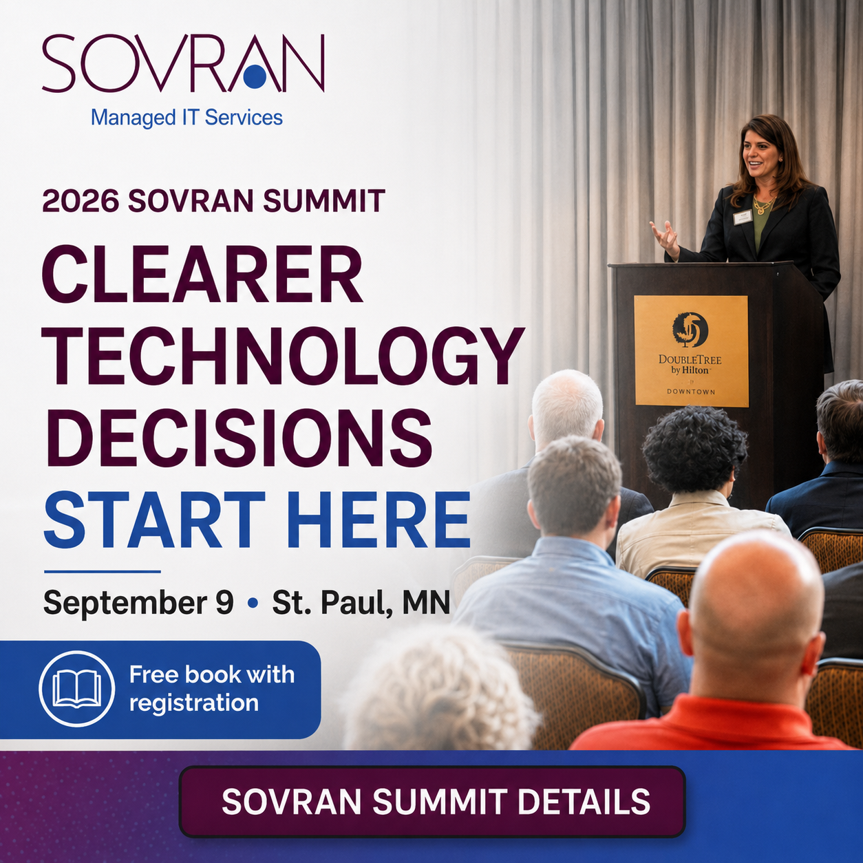Sovran, Inc. Facebook ad: Register for the Sovran Summit