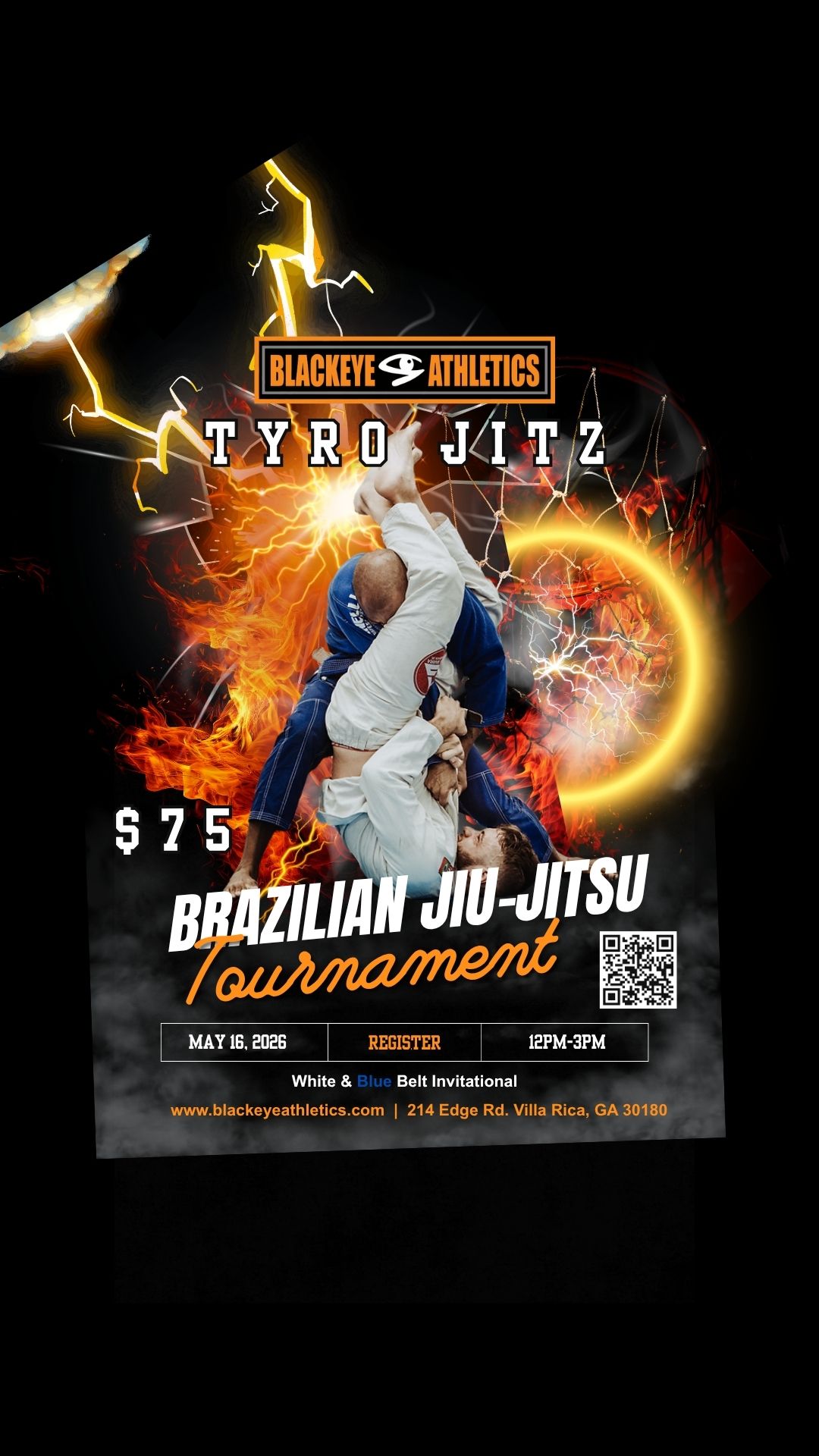 BlackEye Athletics Fitness Academy Facebook ad from Mar 27, 2026