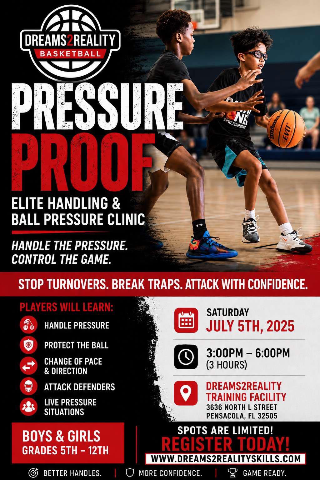 Dreams2Reality Skills Facebook ad: Basketball Training | DREAMS2REALITY BASKETBALL