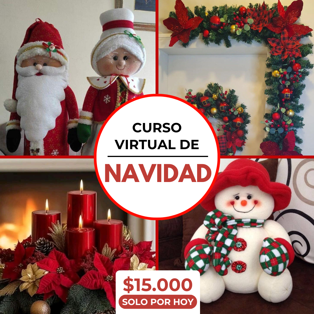 Navidad Creativa Facebook ad: CURSO VIRTUAL
