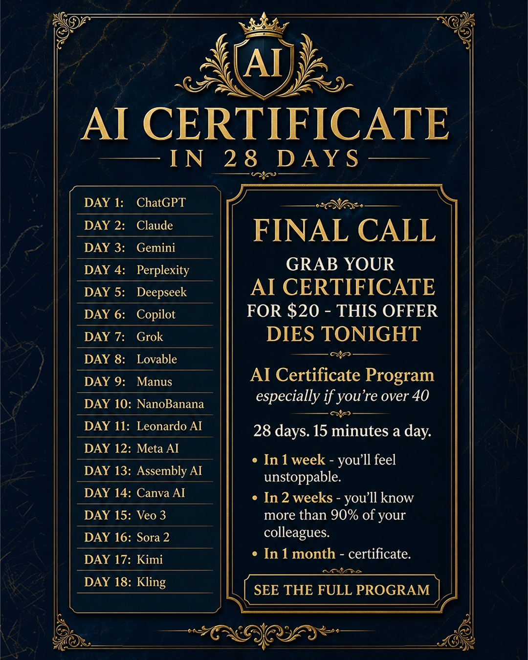 AI Simplified Facebook ad