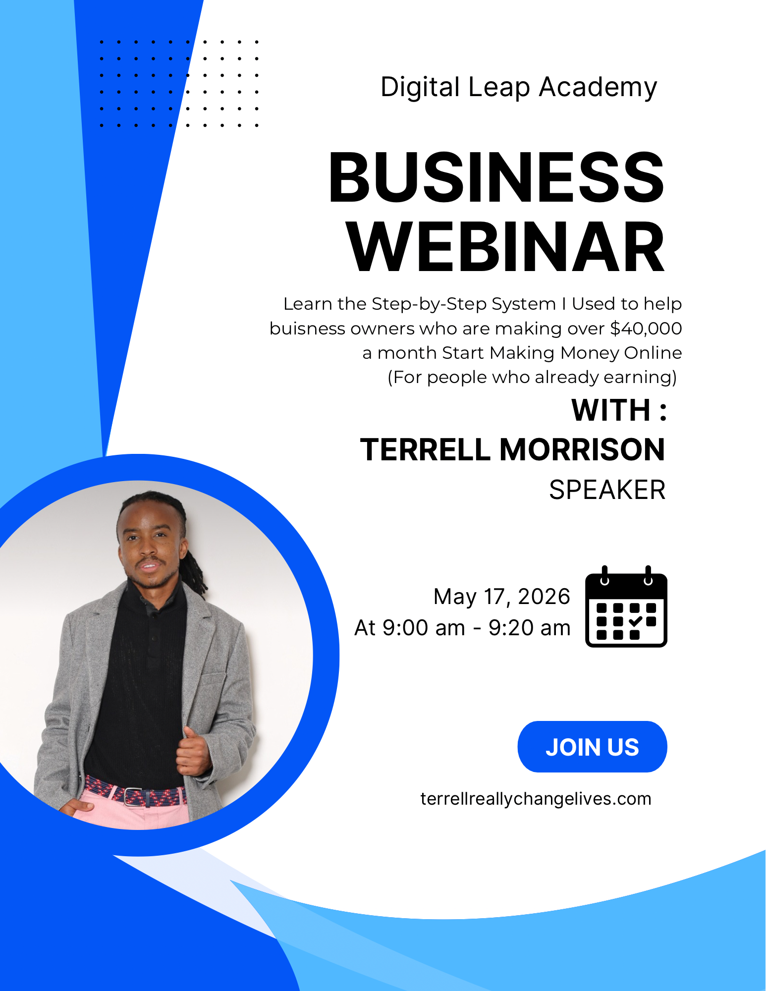 Terrell Really Changes Lives Facebook ad