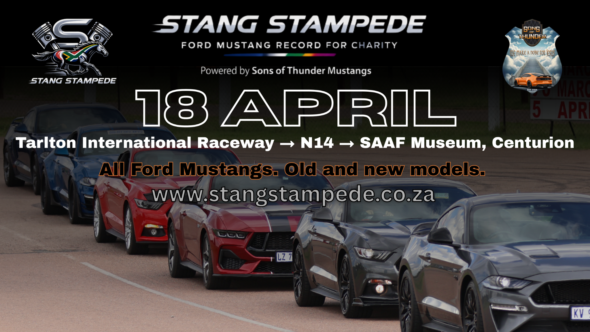 MotorSport Promoters Facebook ad: Stang Stampede - World Record Attempt for Charity