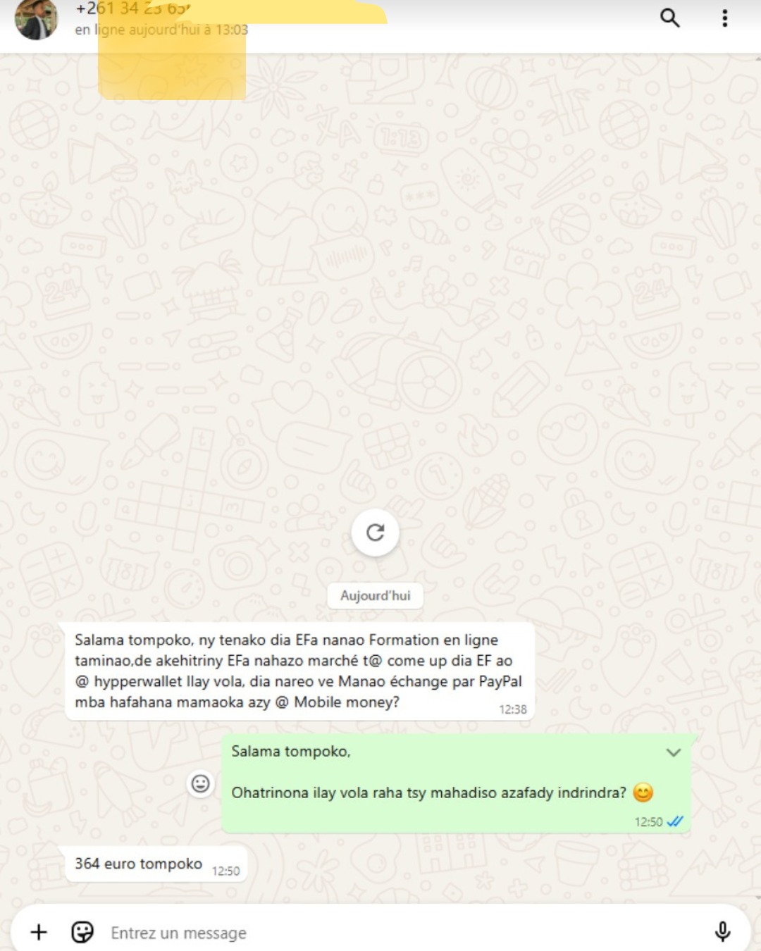 Marky Ranaivoarison Facebook ad: 364 EUROS NO AZONY.