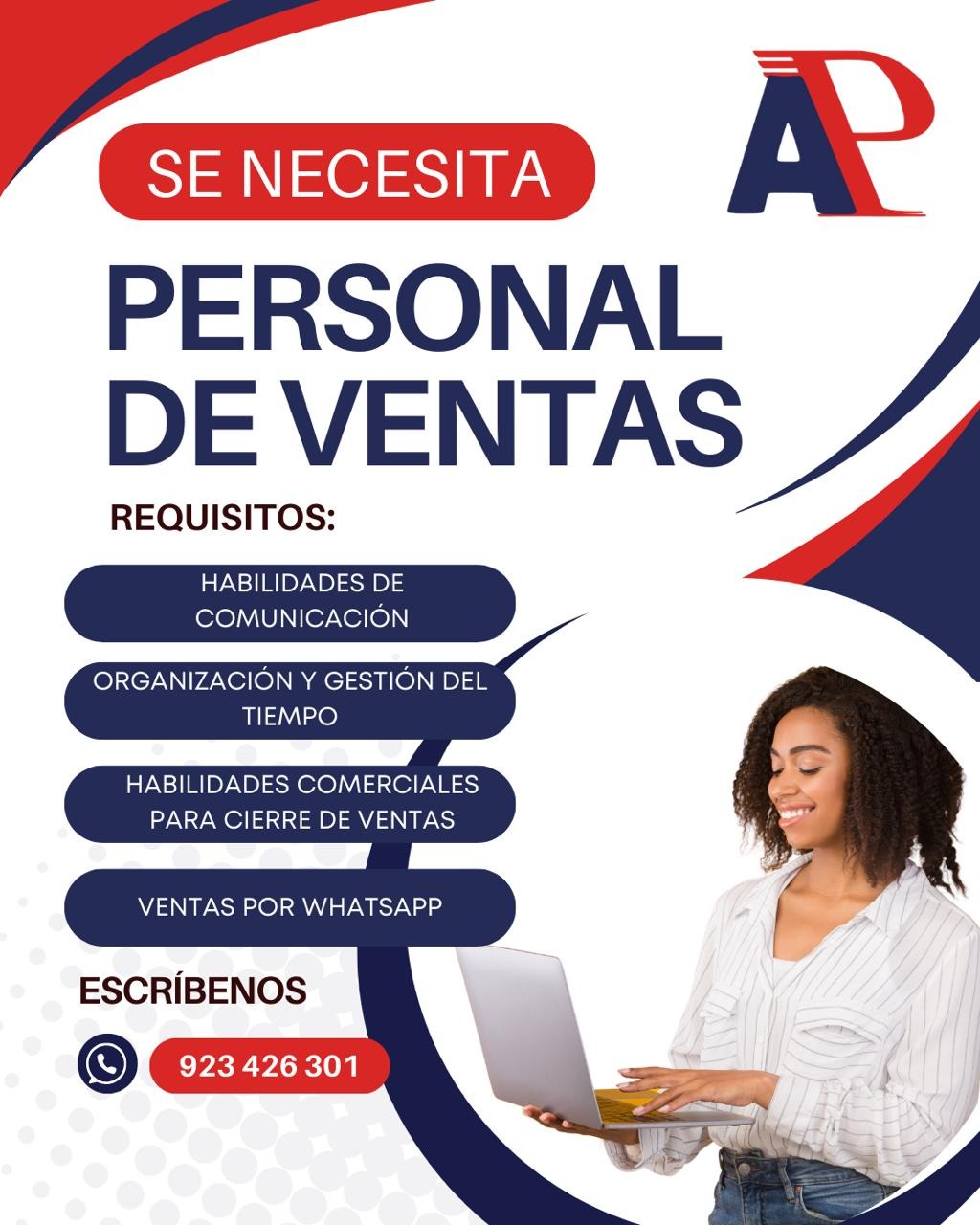 Alineamiento Pisfil Facebook ad: OPORTUNIDAD LABORAL