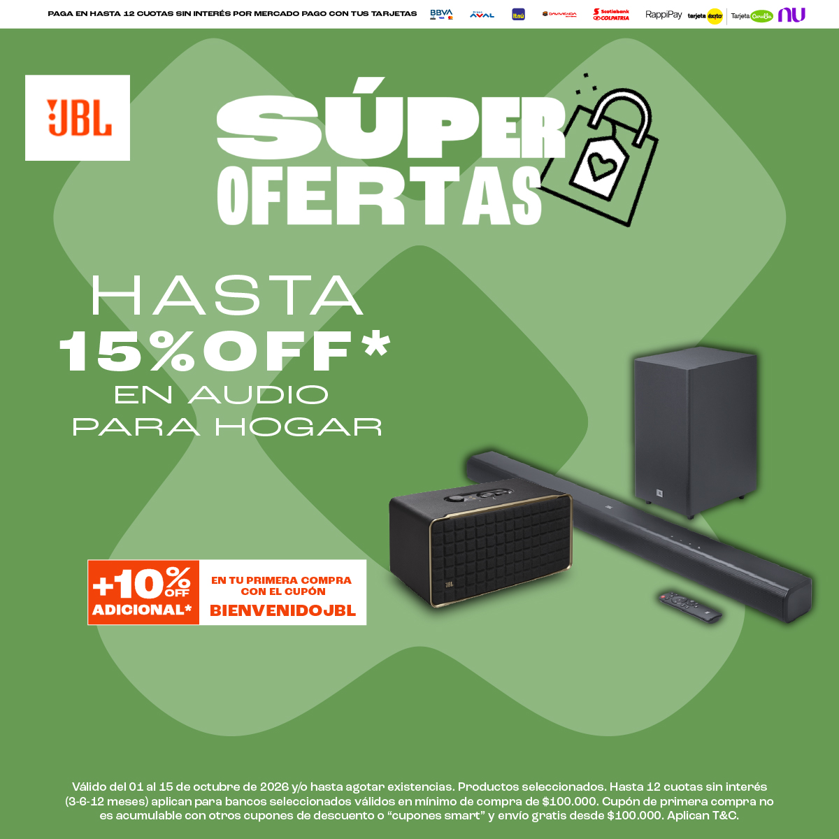 JBL Colombia Facebook ad: Envío gratis