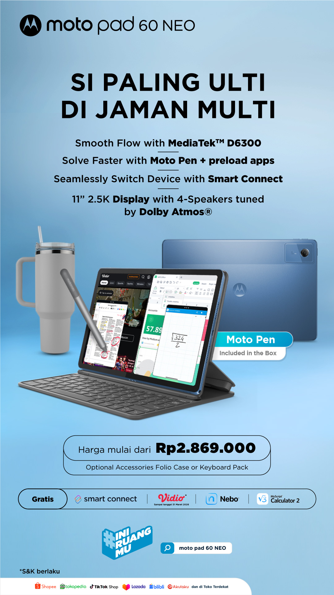 Motorola Indonesia Facebook ad from Mar 6, 2026