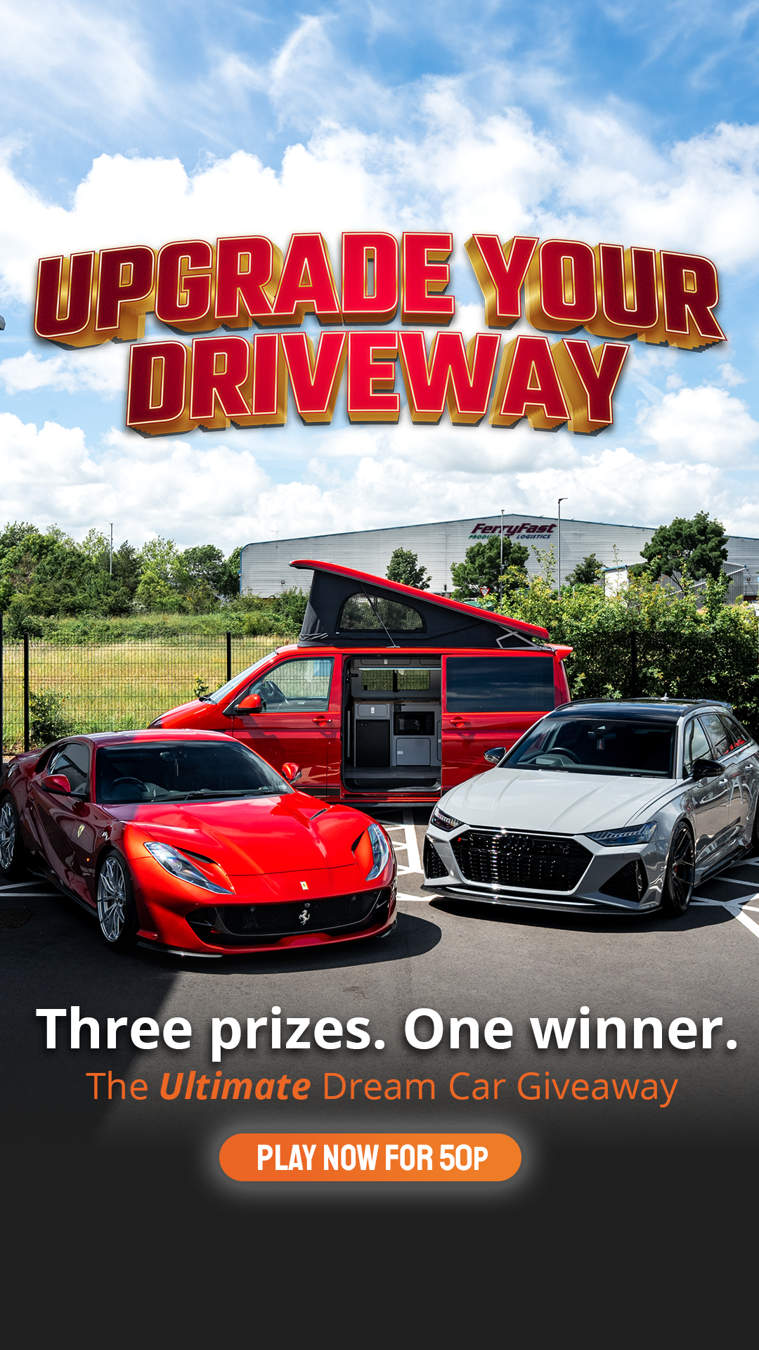 Dream Car Giveaways Facebook ad