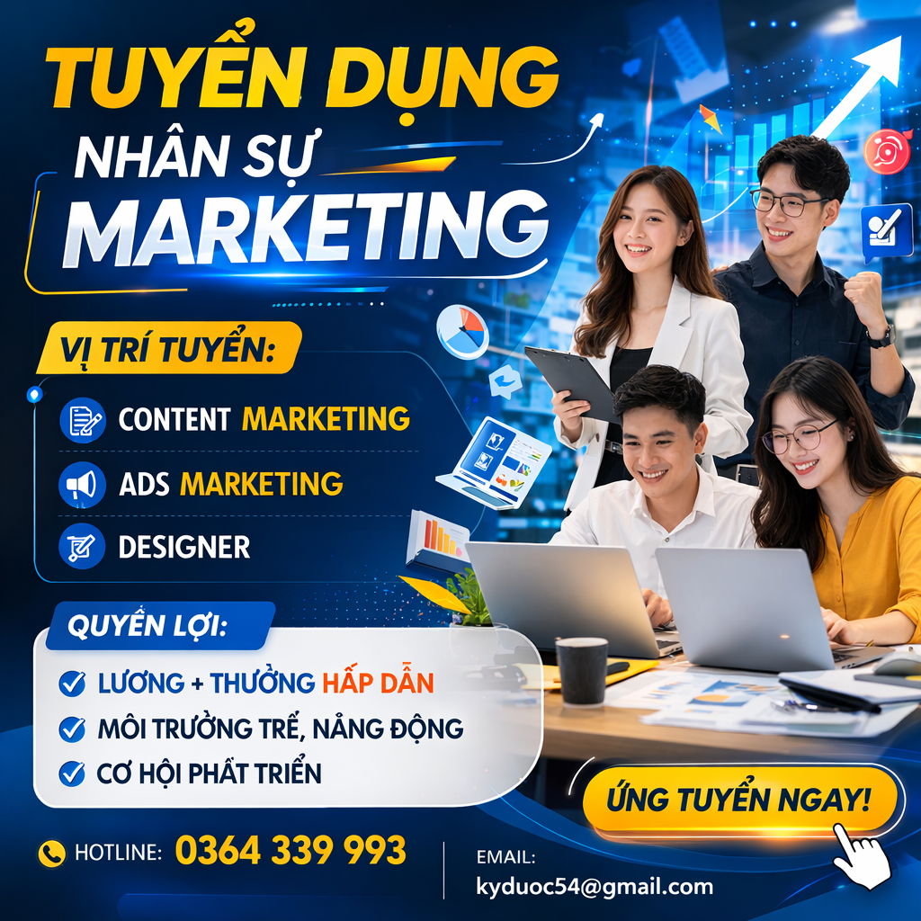 Công Ty TNHH CNC Thần Nông Tuyển Dụng Facebook ad: Cùng nhau phát triển, làm giàu, đi lên