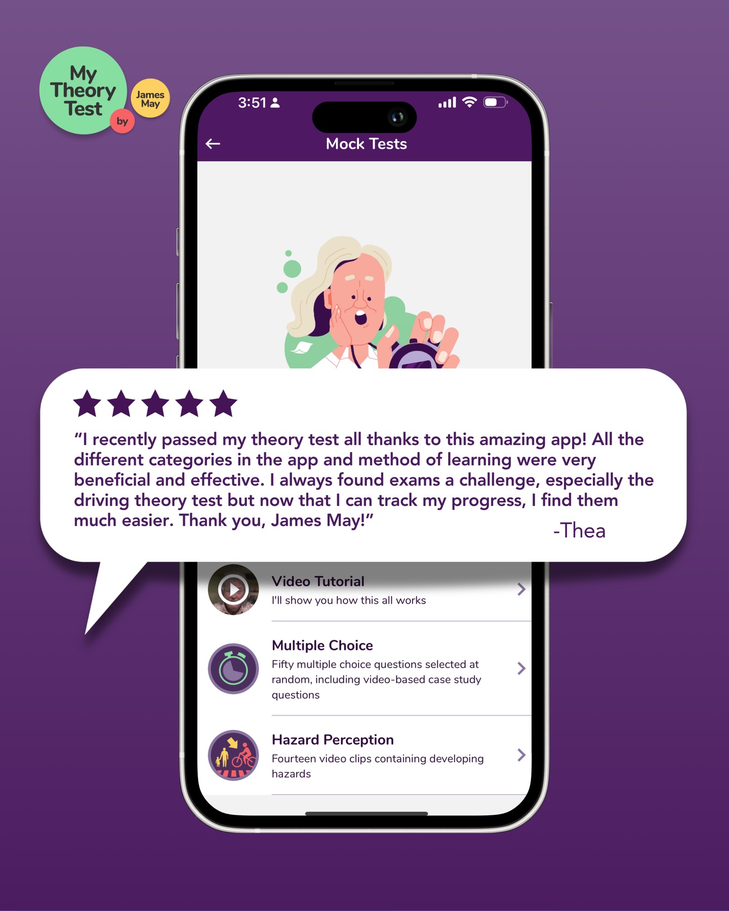 James May Theory Test Facebook ad: James May Driving Theory PRO