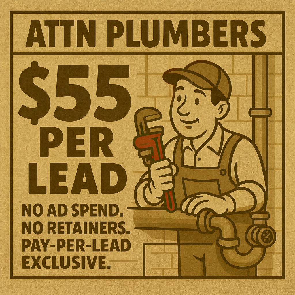 Apex Leads - Plumbing Facebook ad: [Plumbers] Get 100+ Exclusive Leads