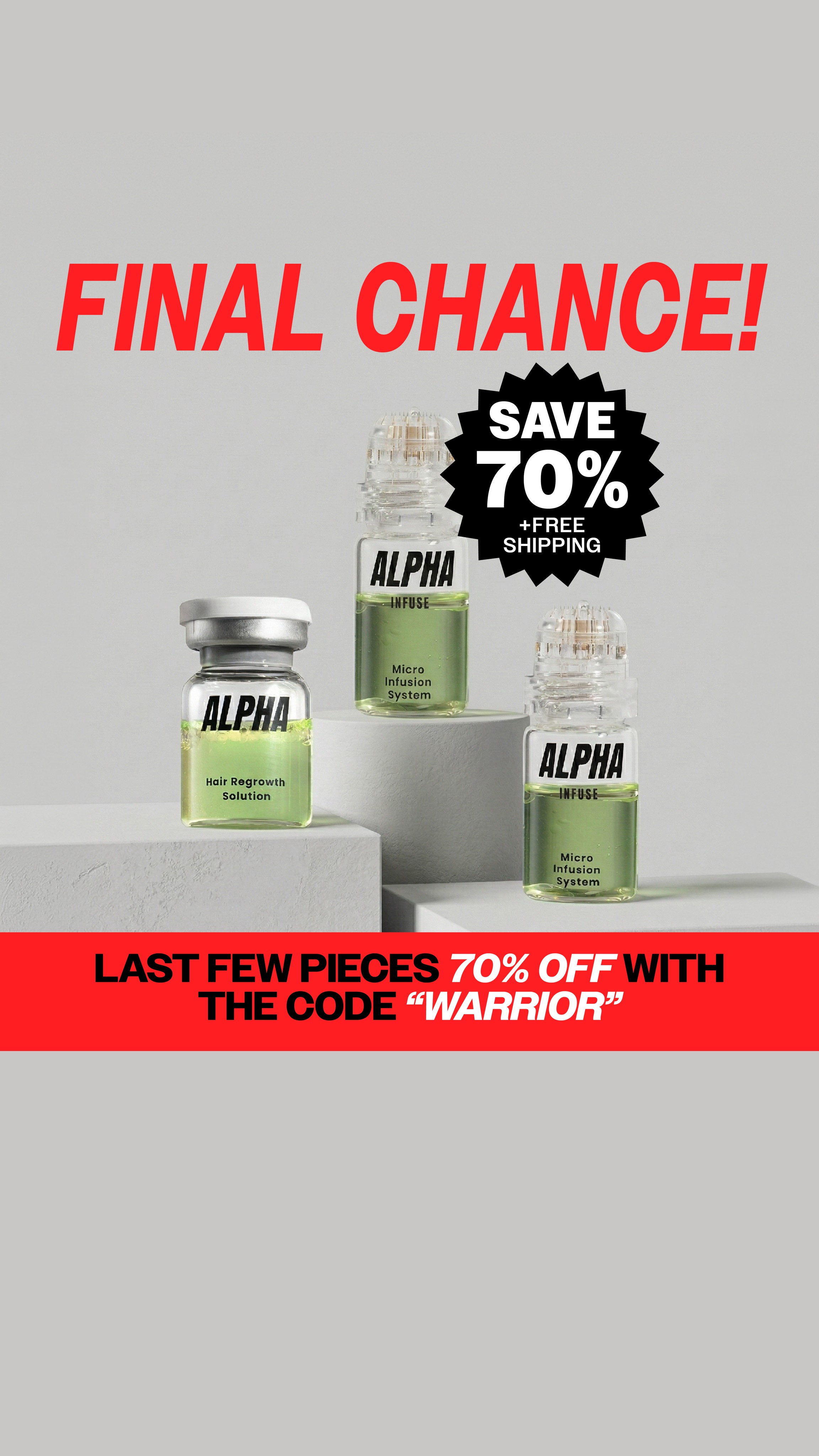 AlphaInfuse Facebook ad