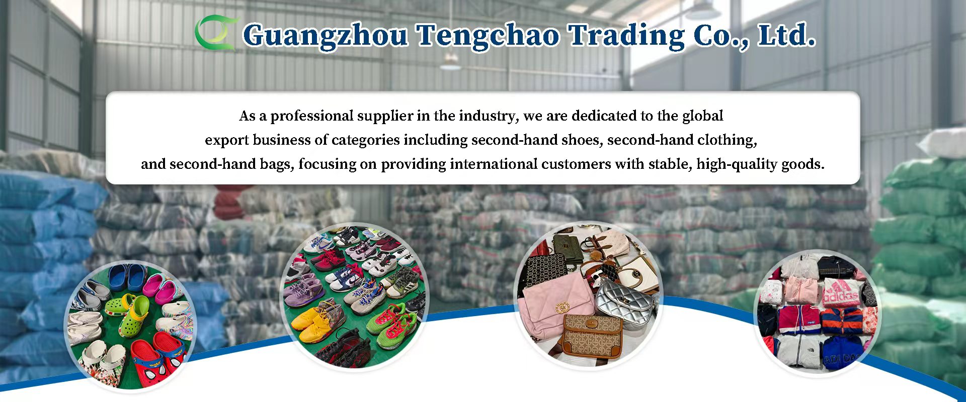 Tengchao-Used shoes bag clothing Facebook ad: Used Shoes bags Clothing Factory in China