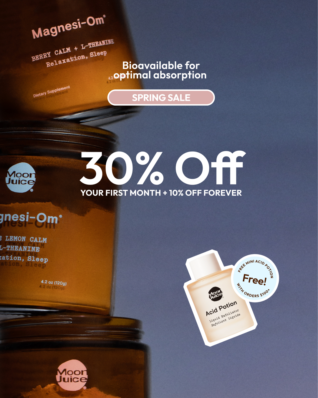Moon Juice Facebook ad