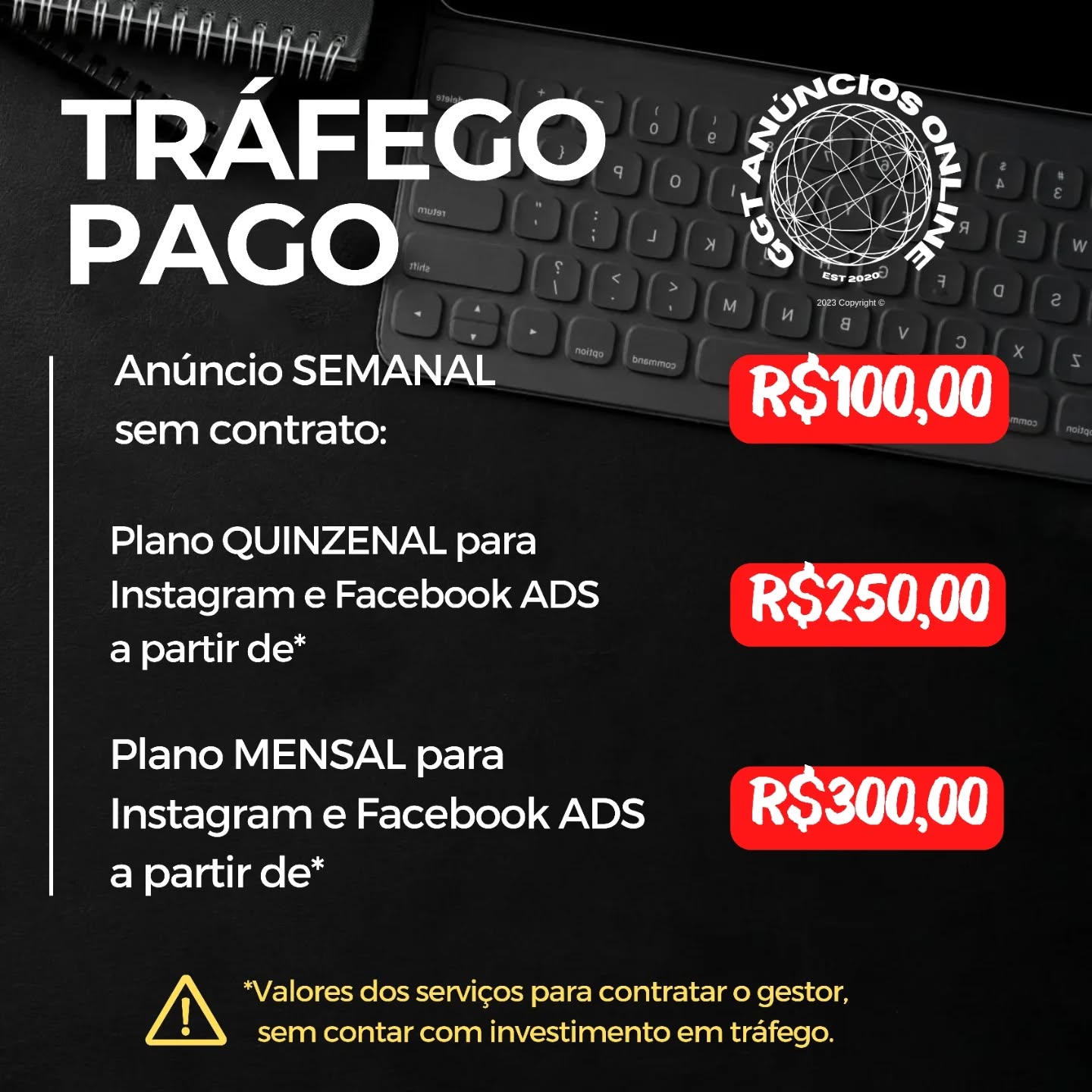 Guilhermo Gestor de Tráfego Facebook ad: Tráfego Pago com credibilidade de +499 feedbacks e…