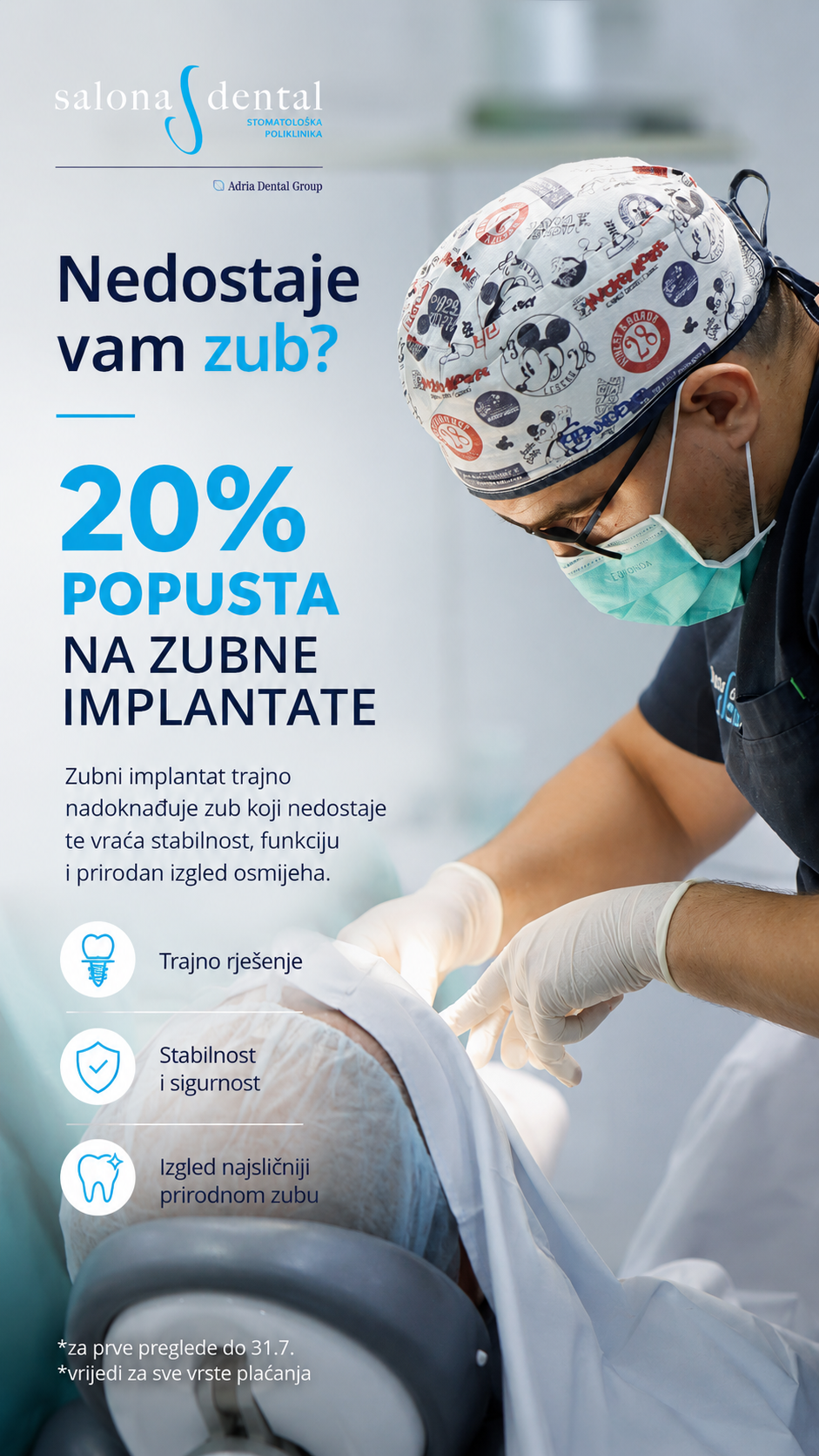 Salona Dental Facebook ad from Jul 14, 2026