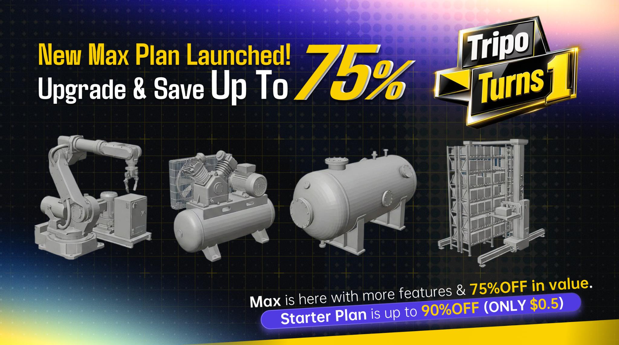 Tripo3D Facebook ad