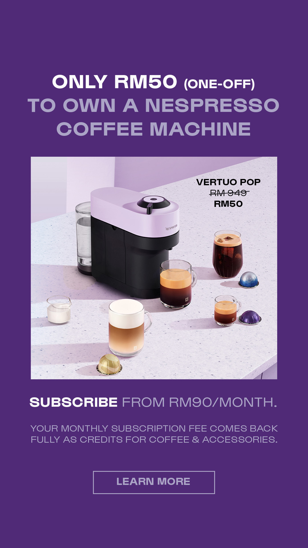 Nespresso Facebook ad