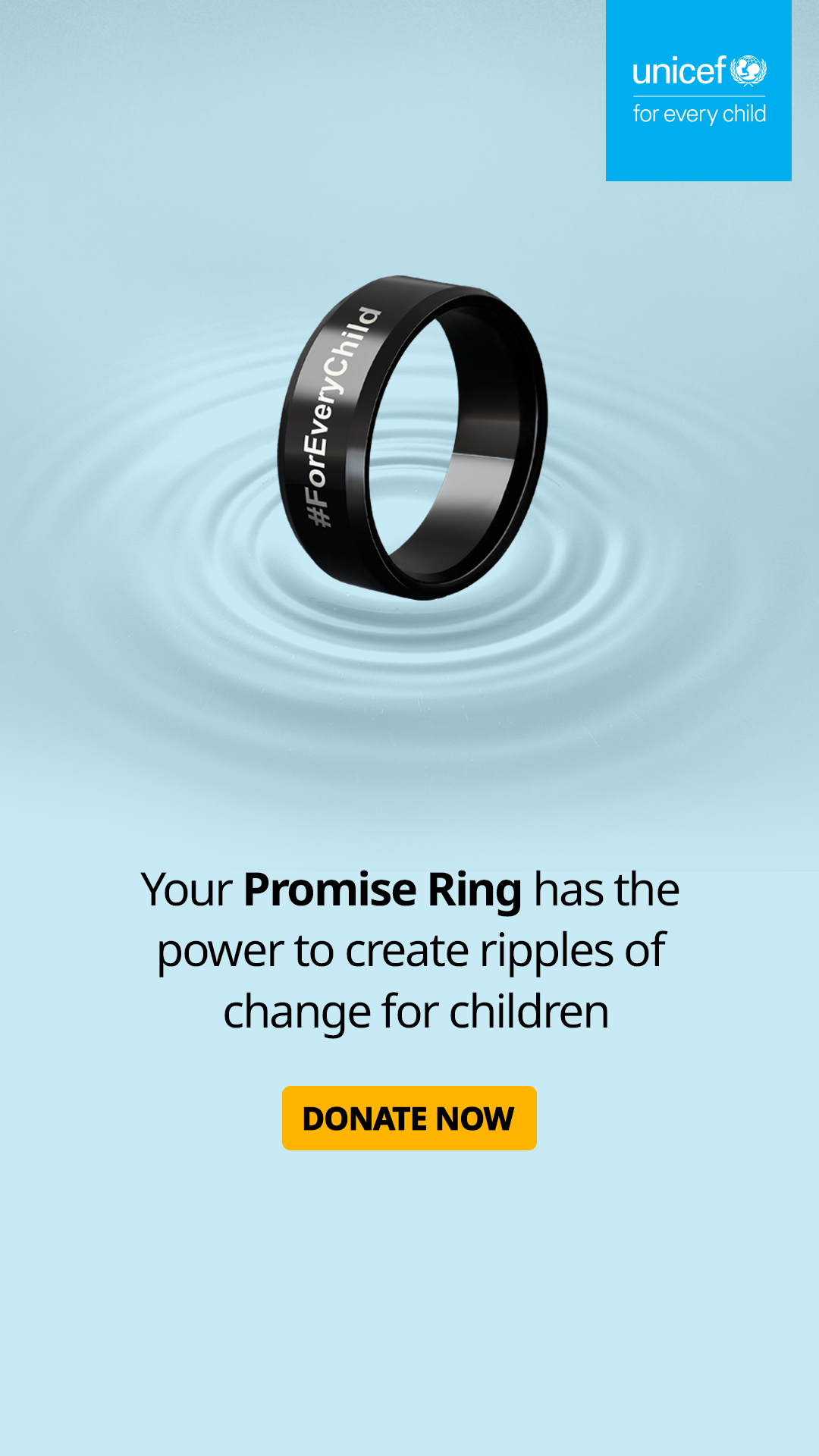UNICEF India Facebook ad