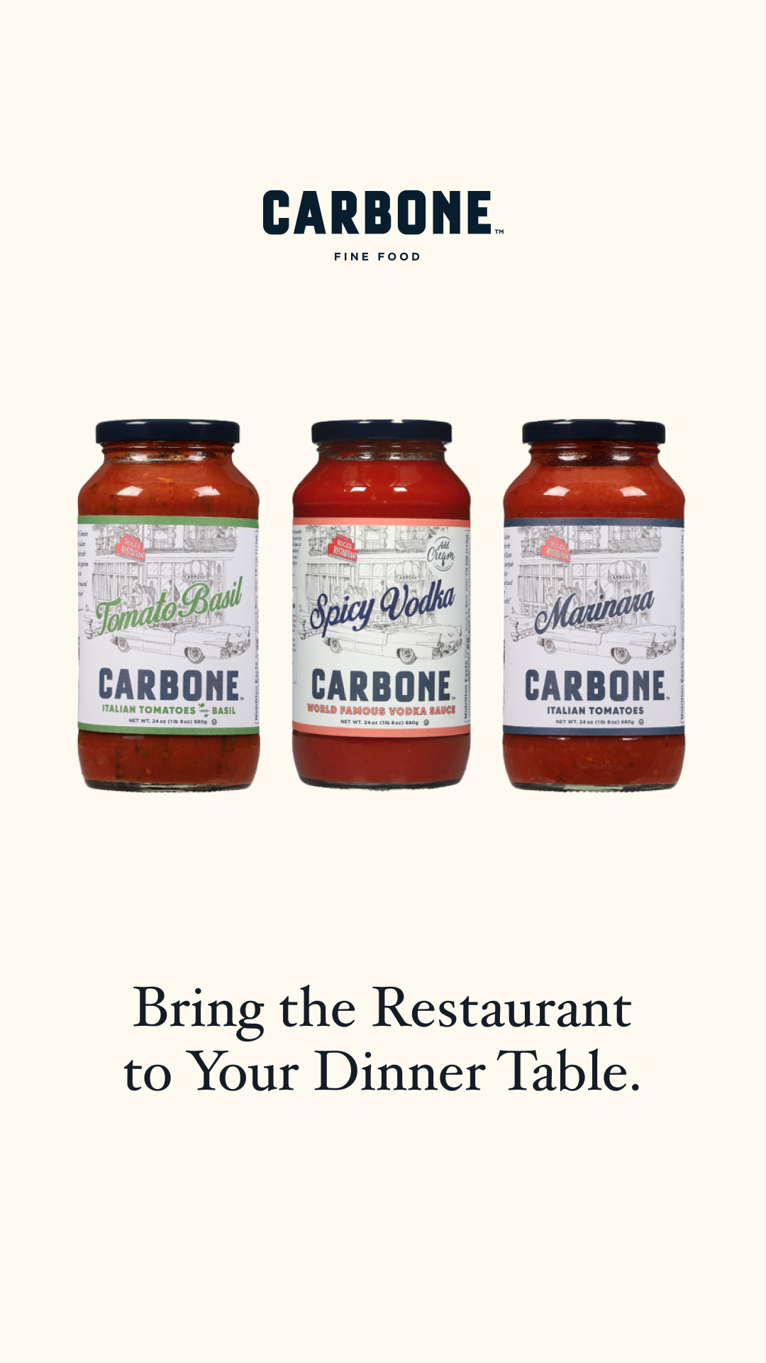 Carbone Fine Food Facebook ad