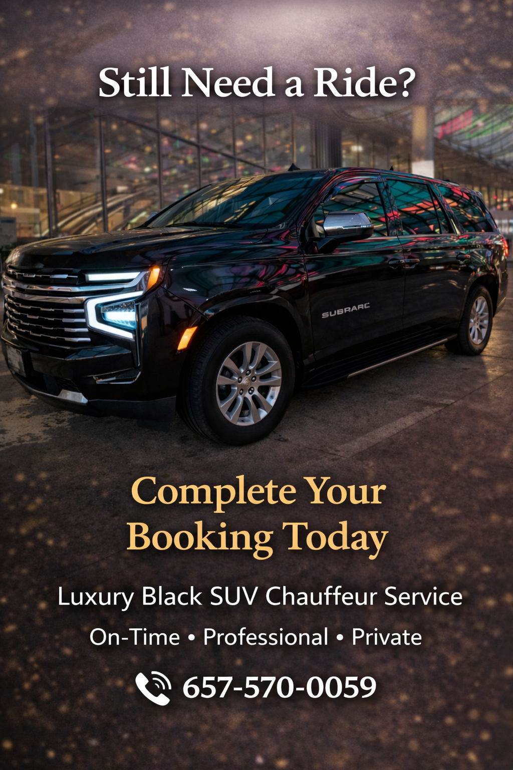 Black Label Elite Luxury Car Service ATL Facebook ad: Check Your Price Instantly