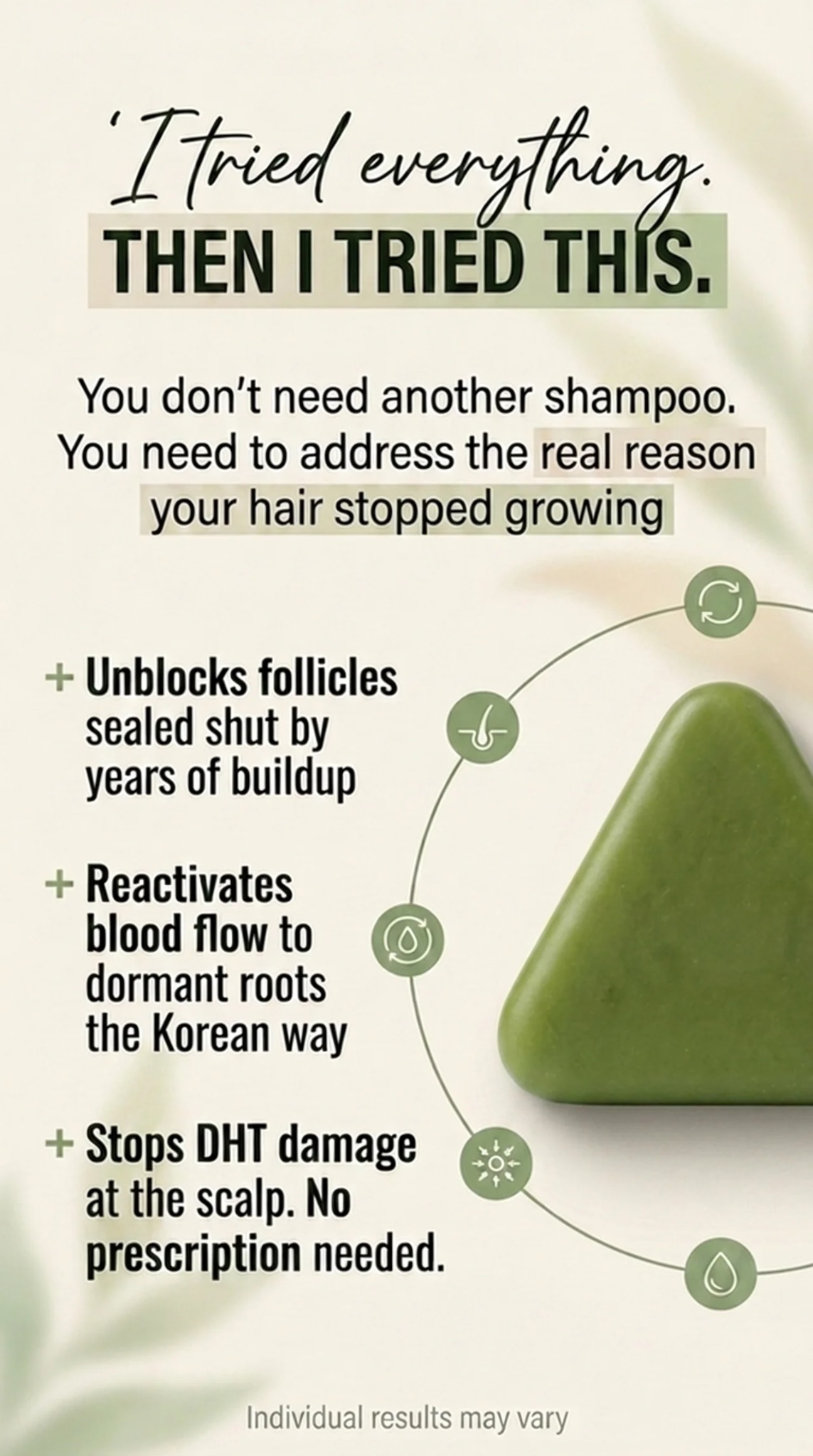 The Men's Hair Code Facebook ad