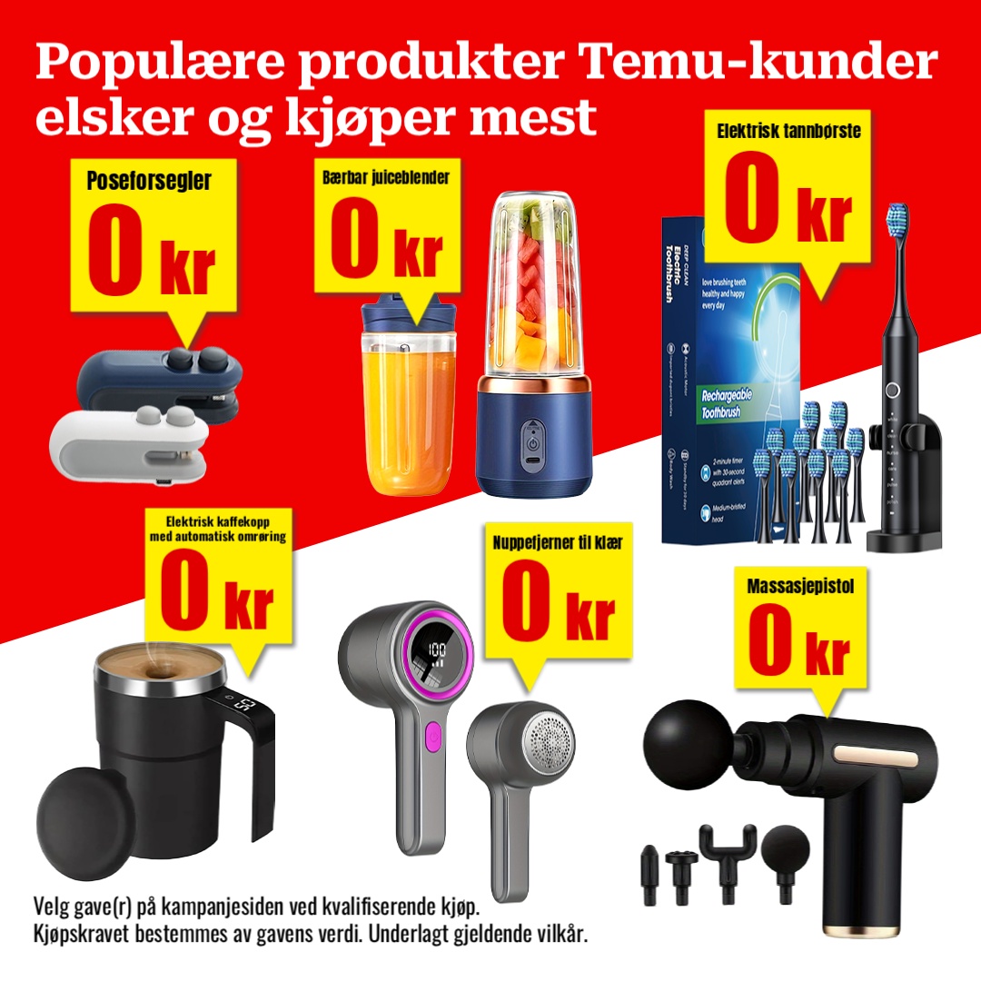 Temu Norway Facebook ad