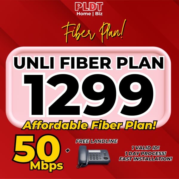 FIBR Home by Mark Facebook ad: PLDT Home Fiber, Fast, Reliable, Unlimited Internet for…