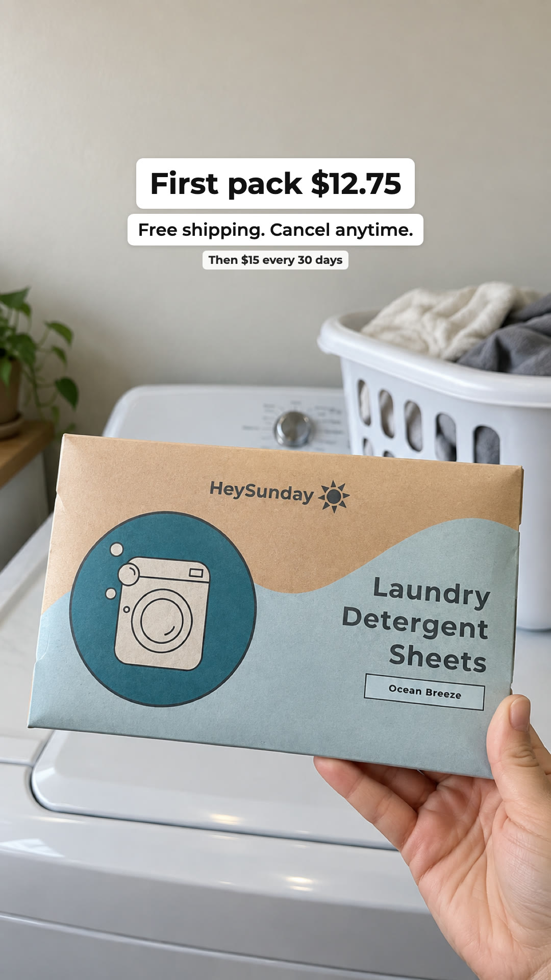 HeySunday Facebook ad: 49% Off Your First Pack