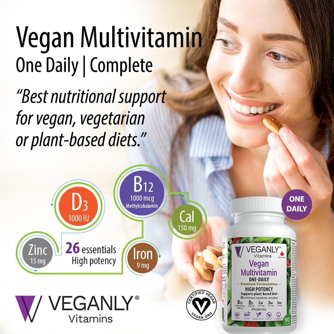 VEGANLY Vitamins Facebook ad: 10% off limited time offer.