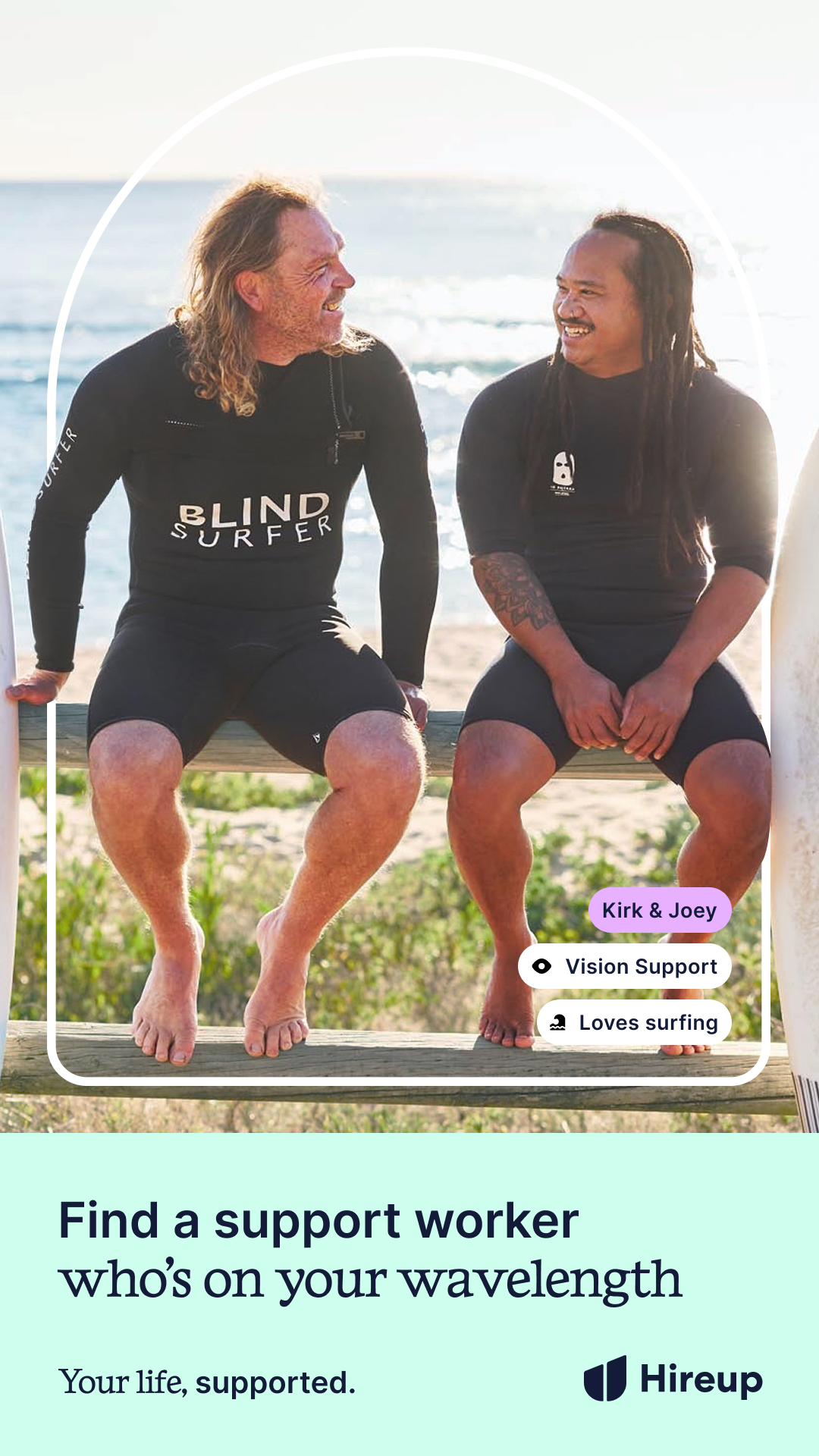Hireup Facebook ad