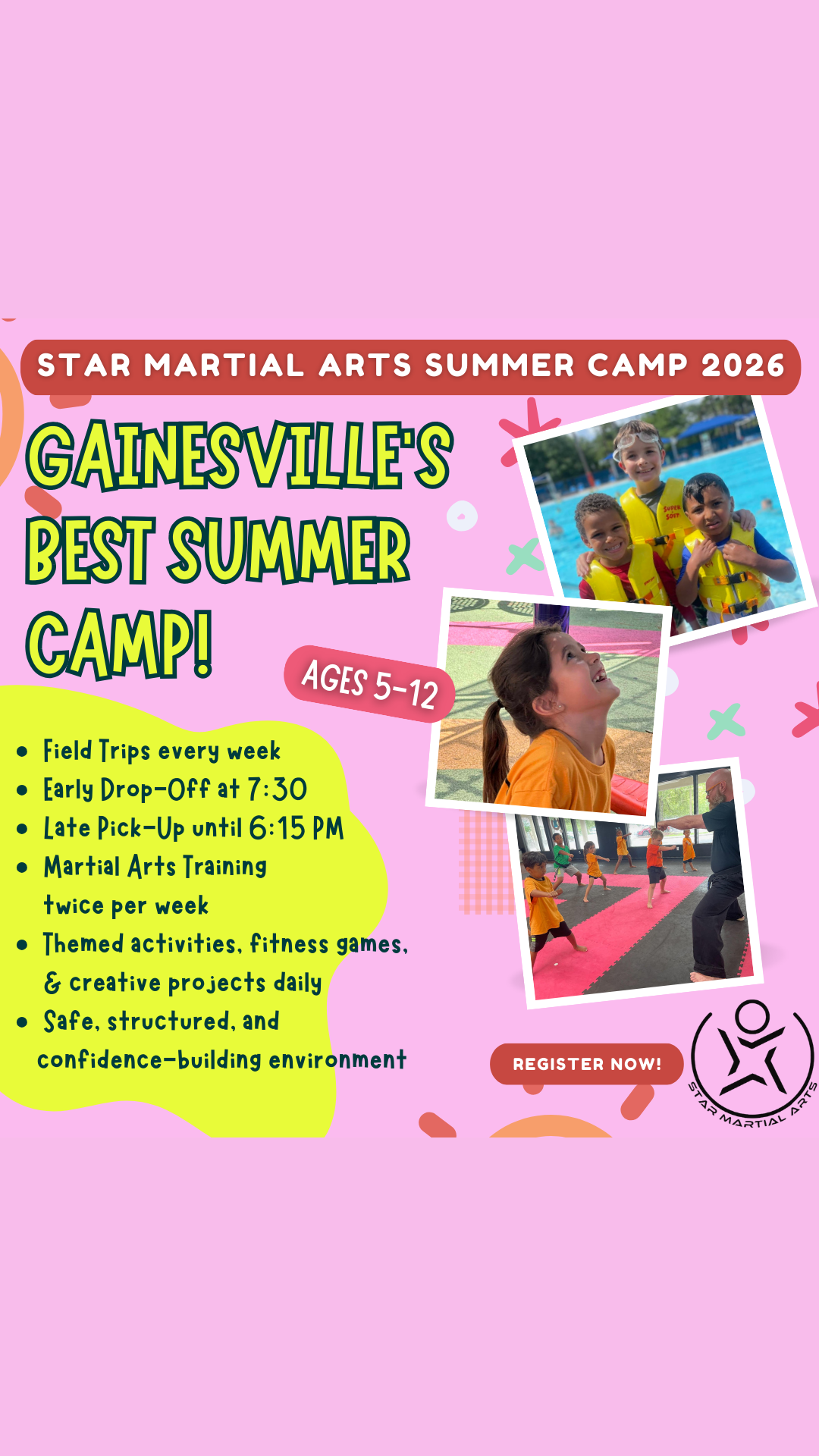 Star Martial Arts - 60th Street Facebook ad from Mar 6, 2026