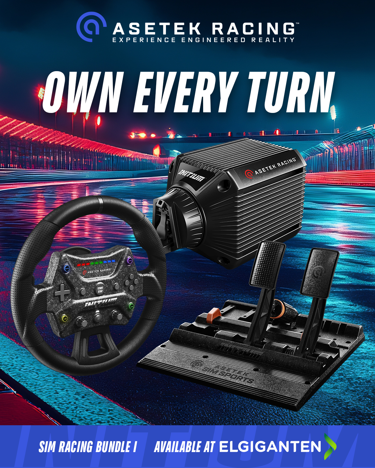 Asetek Racing Facebook ad: Initium hos Elgiganten