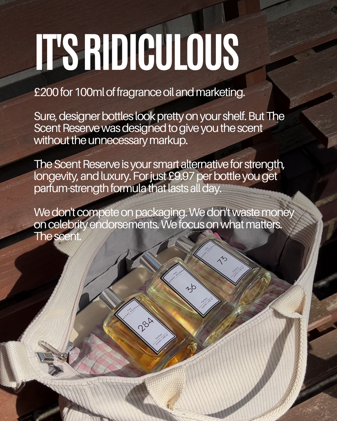 The Scent Reserve Facebook ad