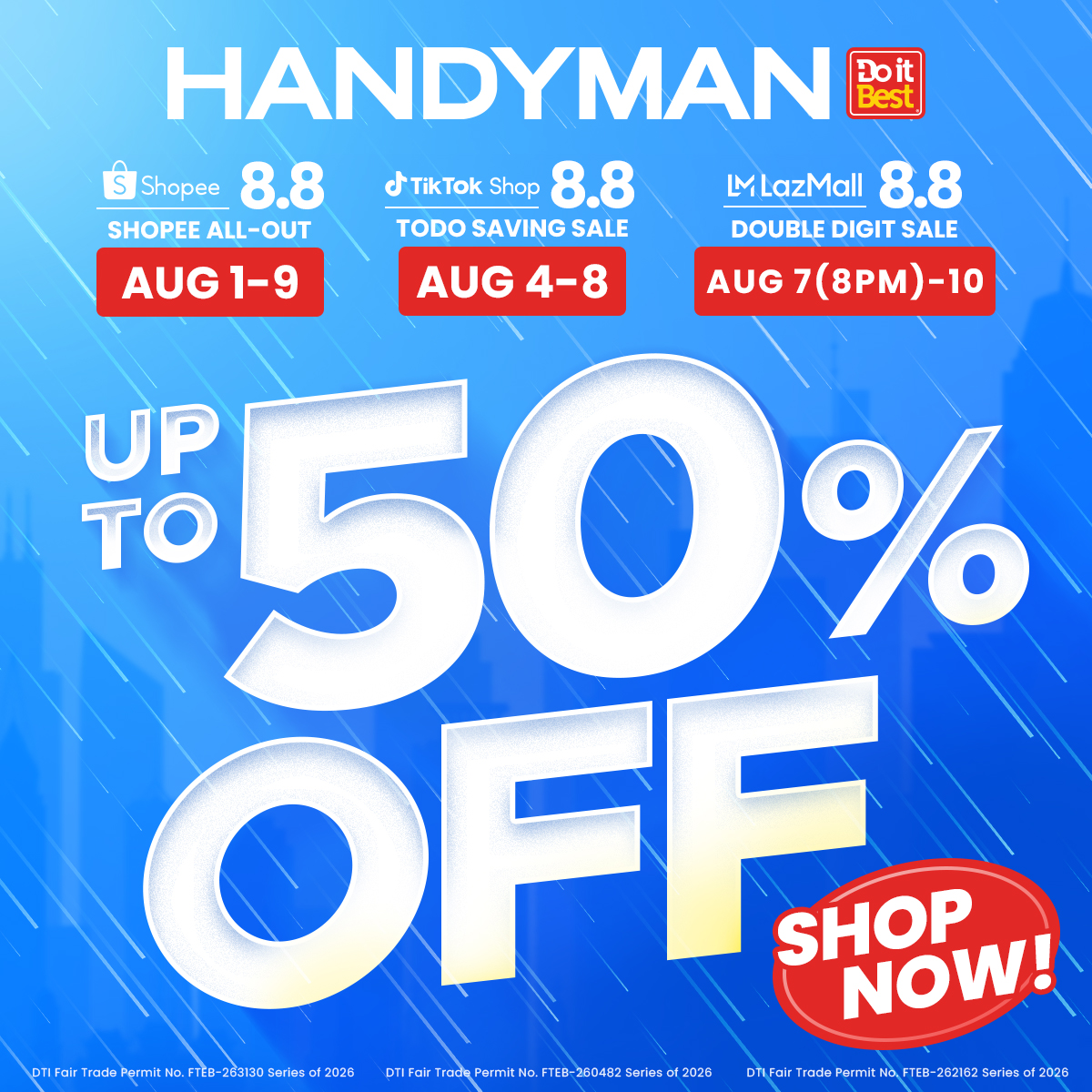 Handyman Facebook ad: The biggest online deals are back!