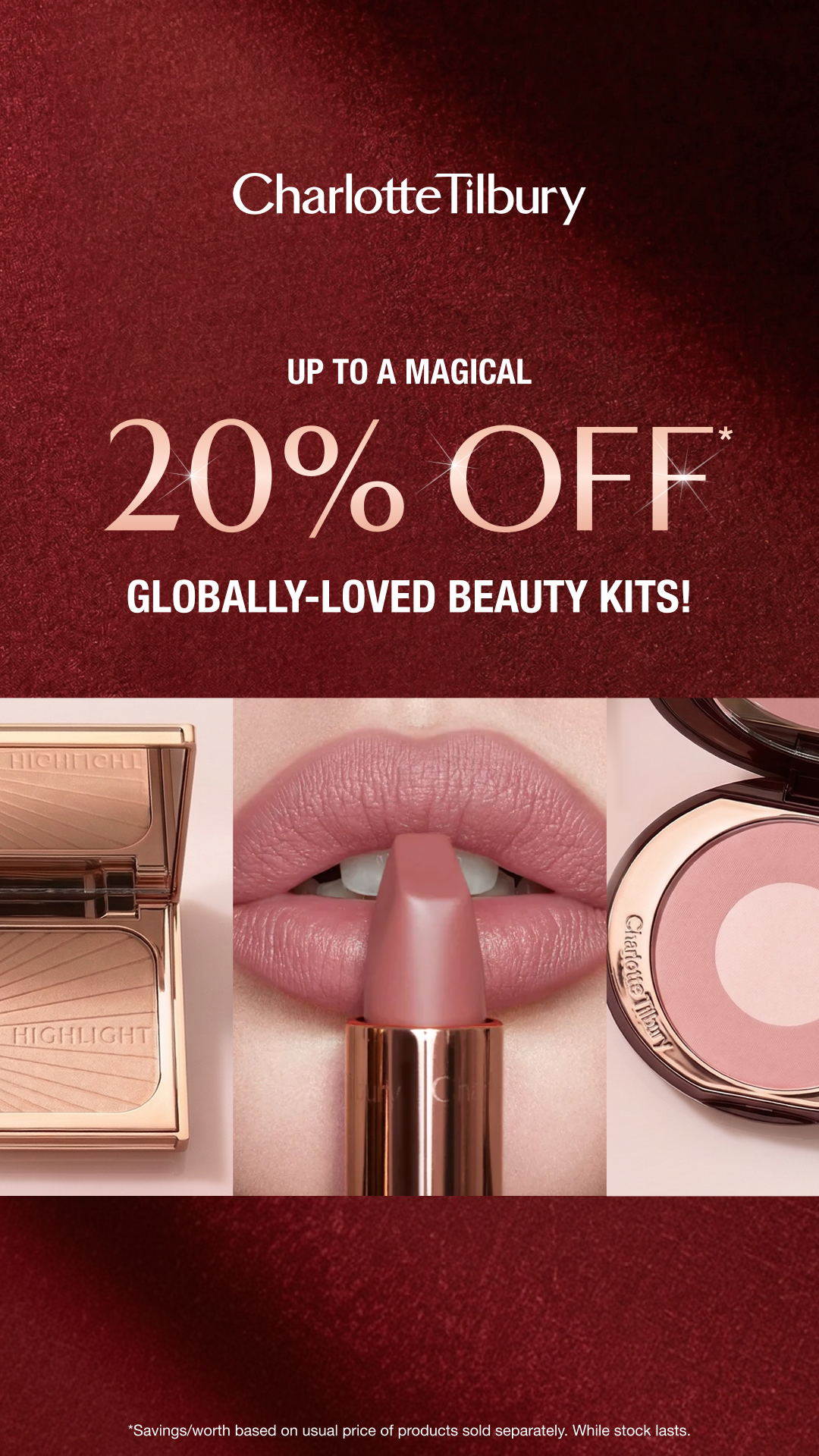 Charlotte Tilbury Facebook ad