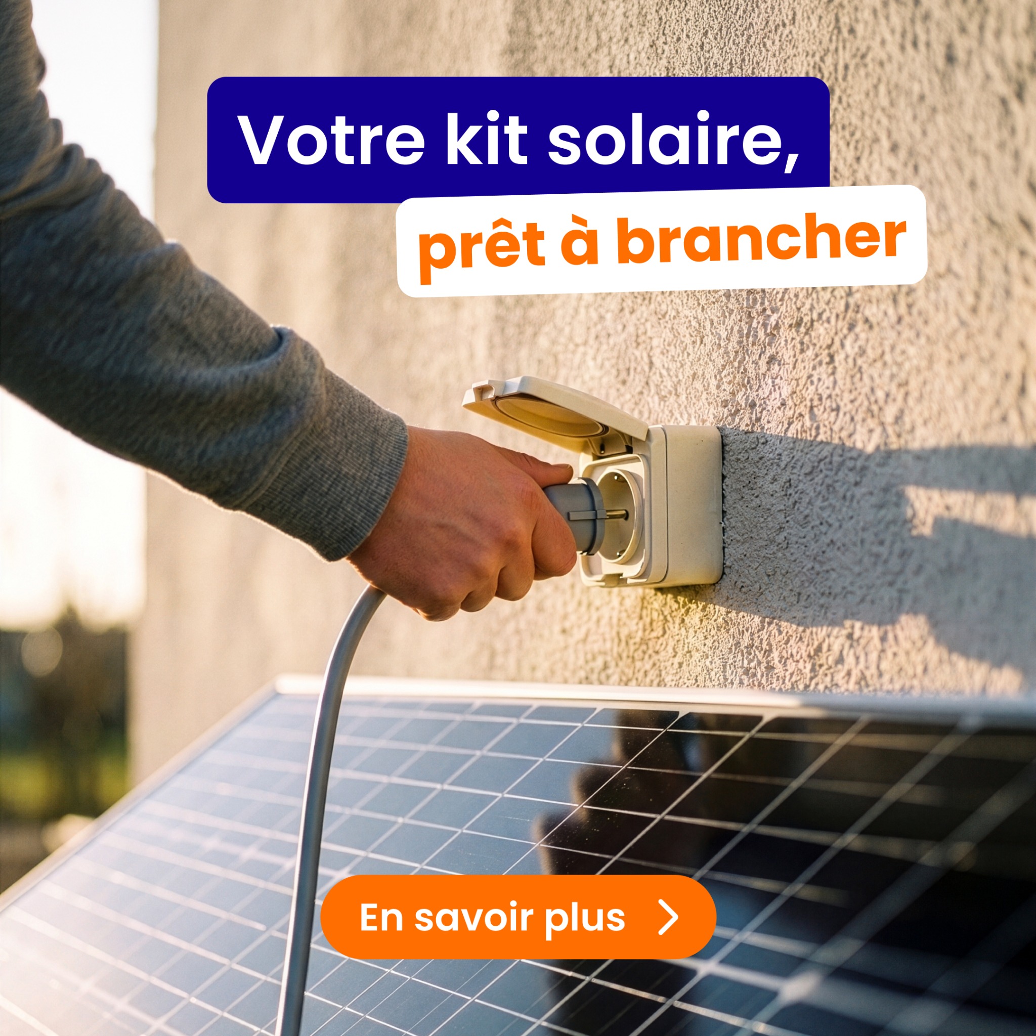 Mon Kit Solaire Facebook ad: Installation en 2 minutes