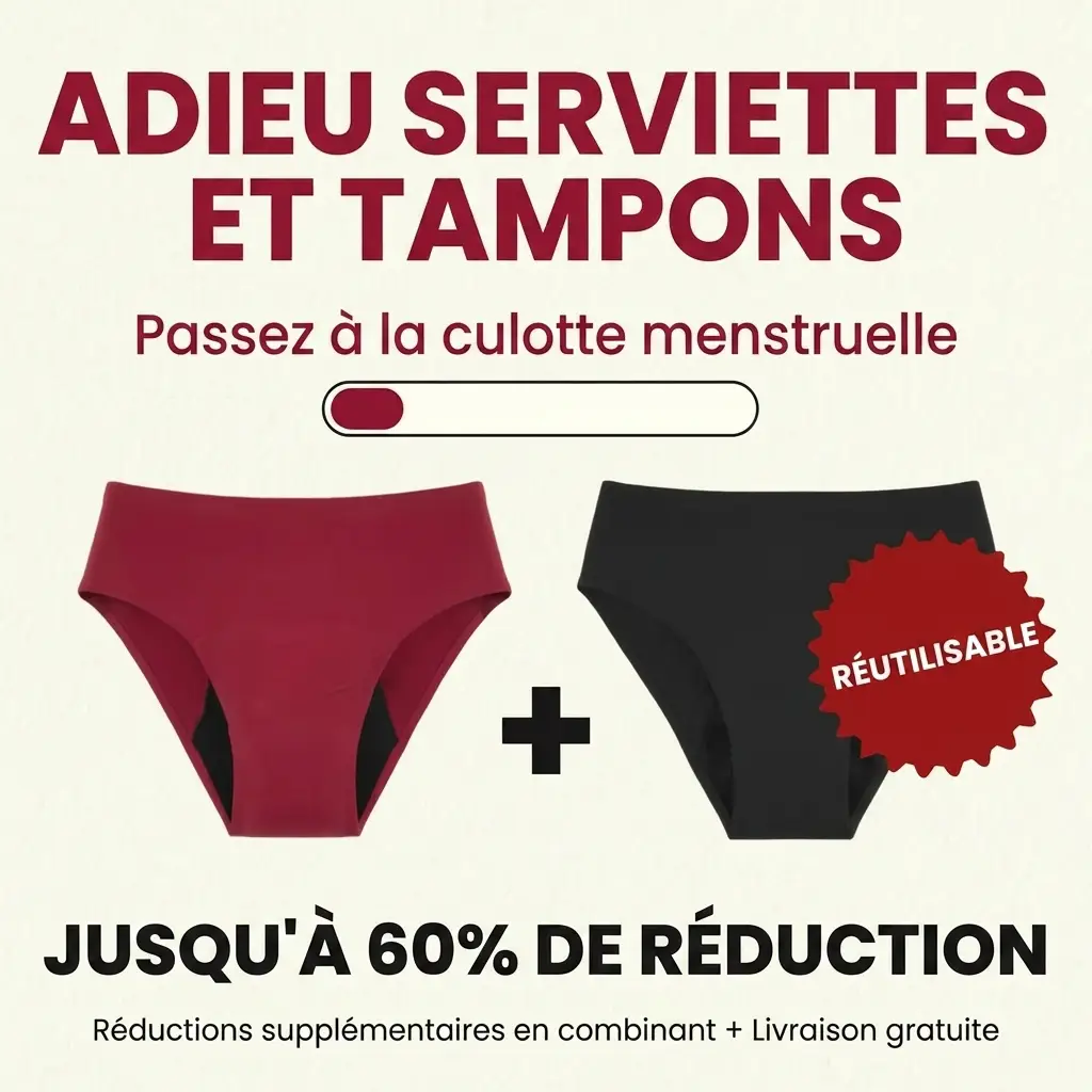Lingerie Rosa Facebook ad: Vivez vos règles en toute tranquillité