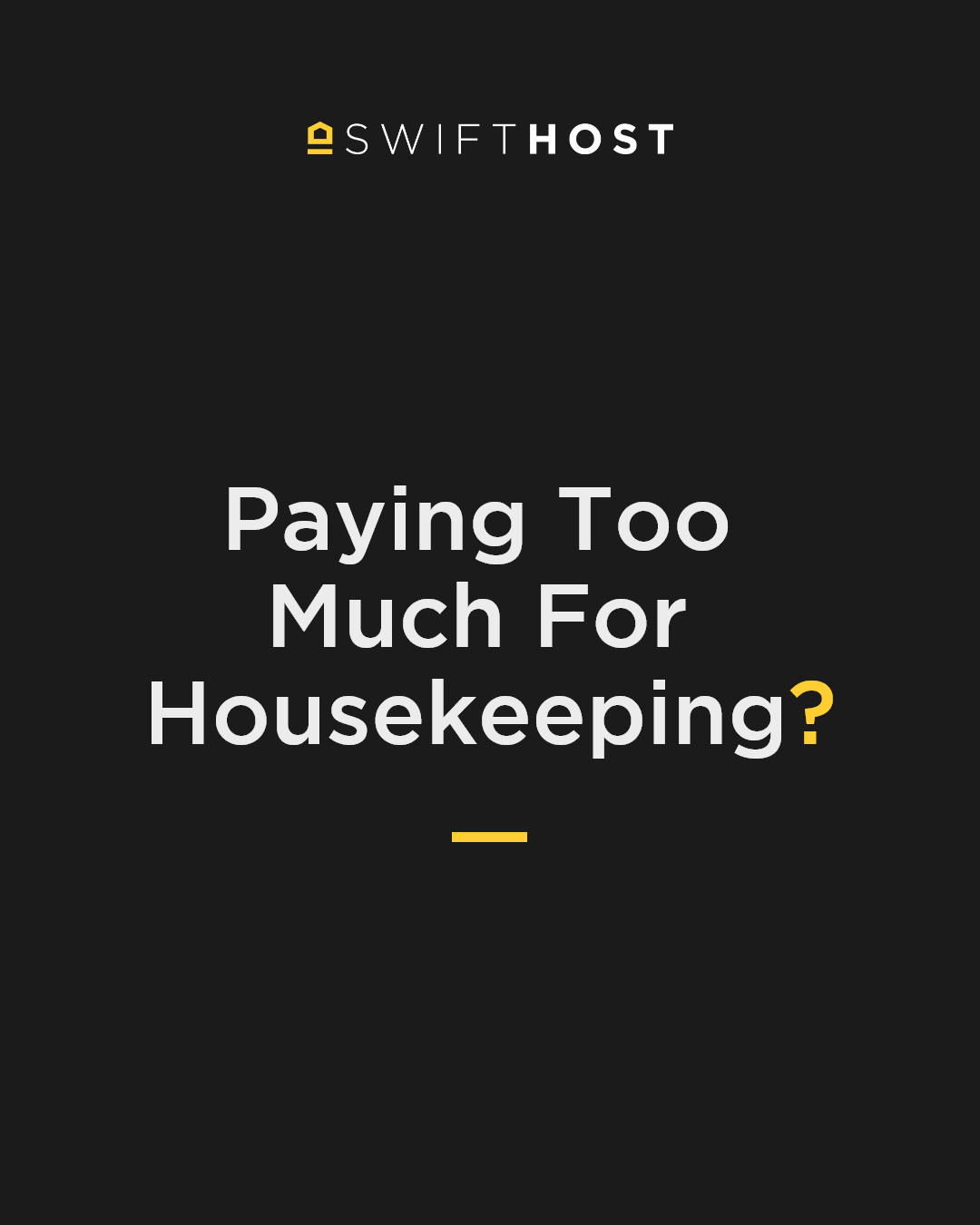 Swift Host Ltd Facebook ad: Airbnb Housekeeping Service
