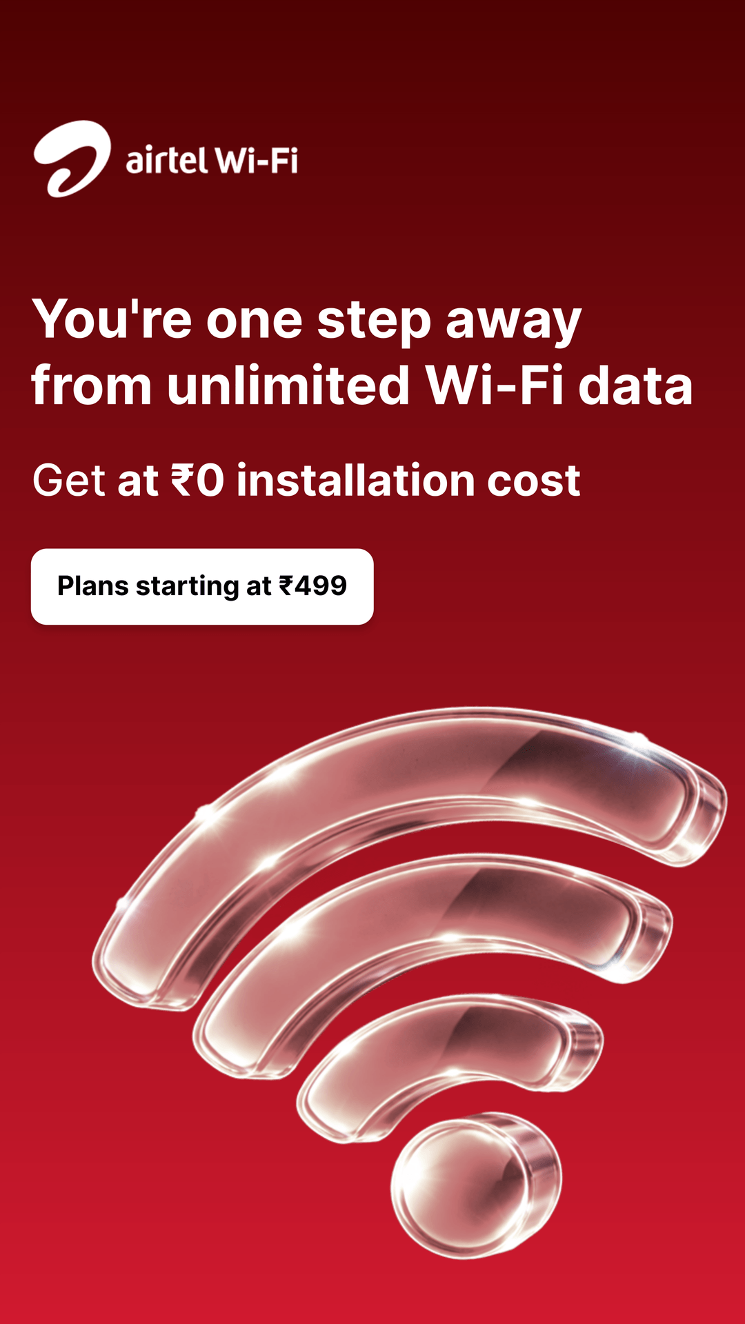 Airtel Xstream Fiber Facebook ad